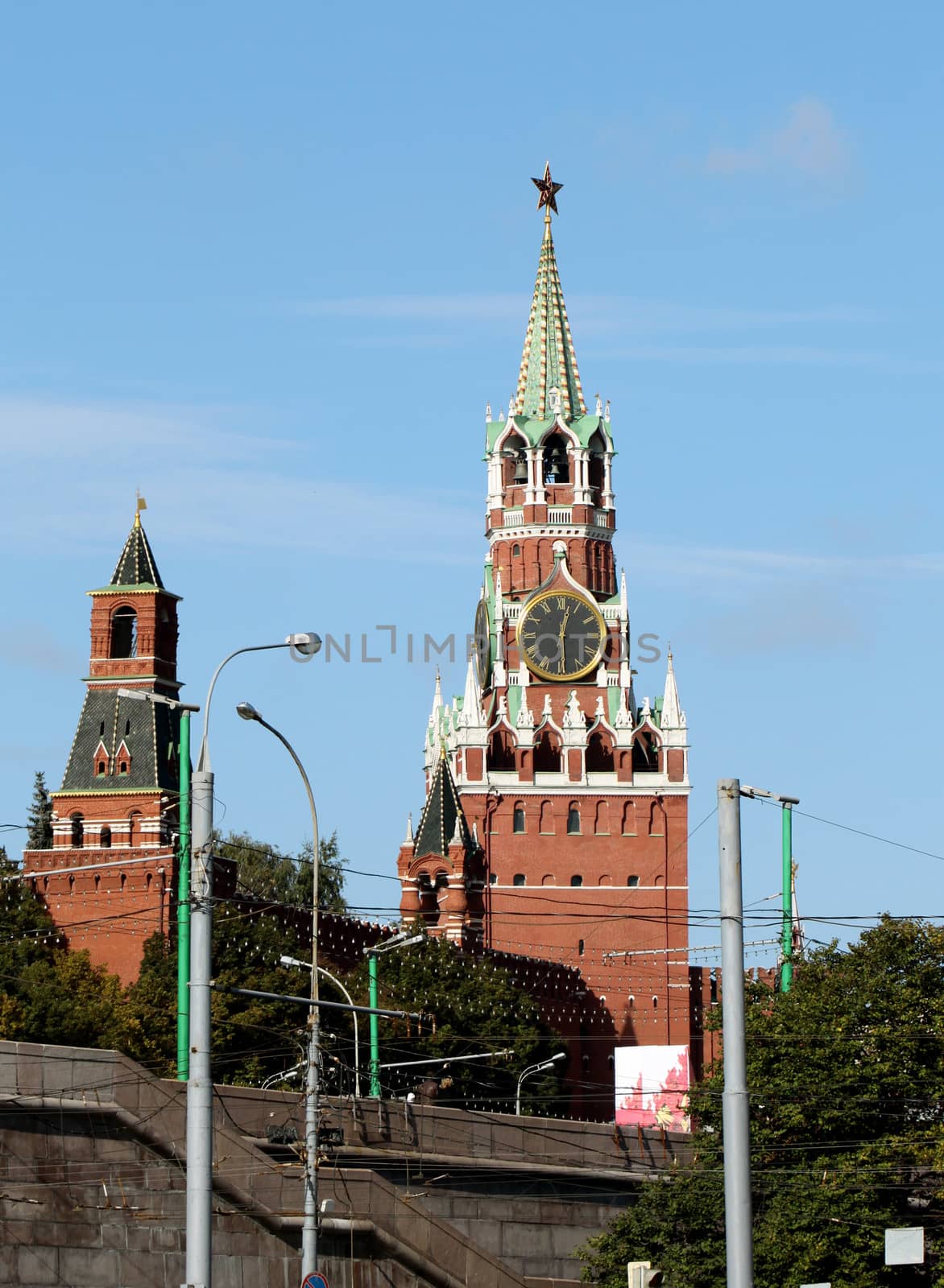 And Spassky Tower of Moscow Kremlin Tsar