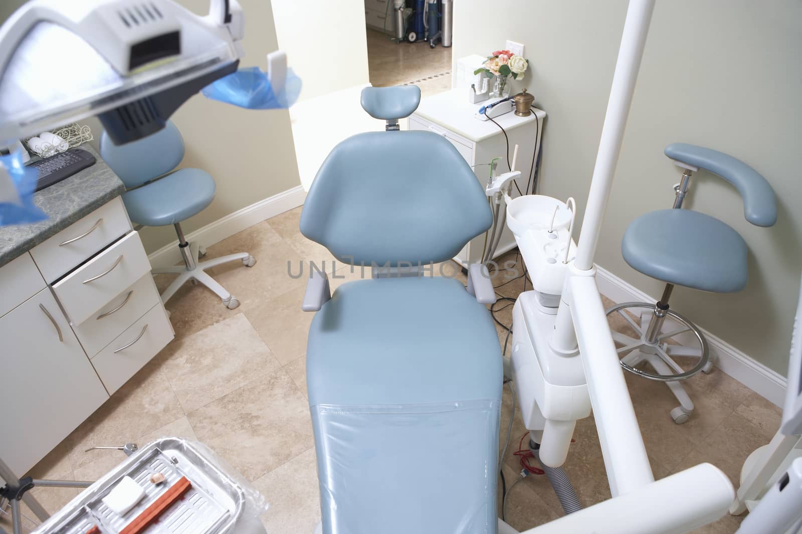 High angle view of a dentistry clinic by moodboard