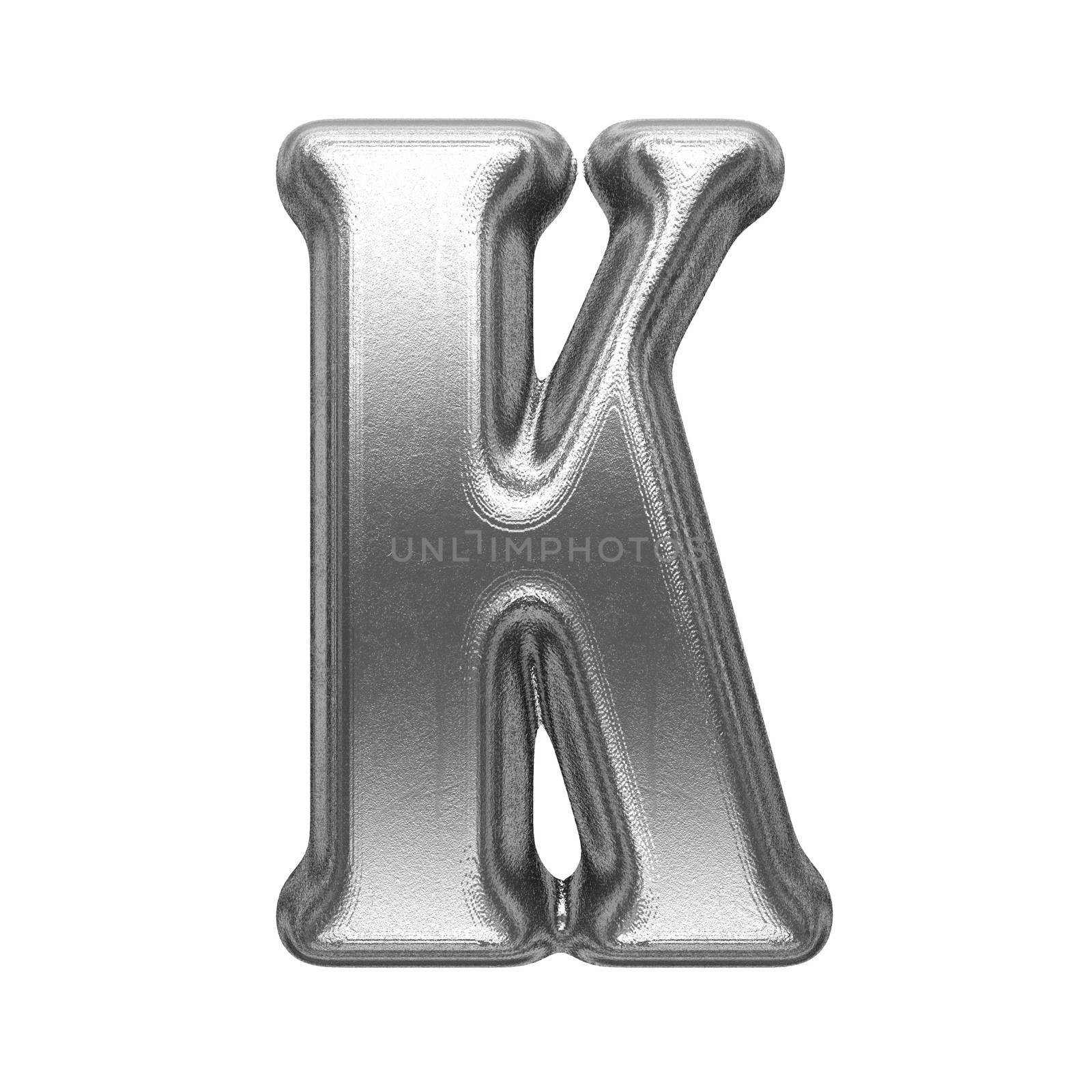 isolated metal figure