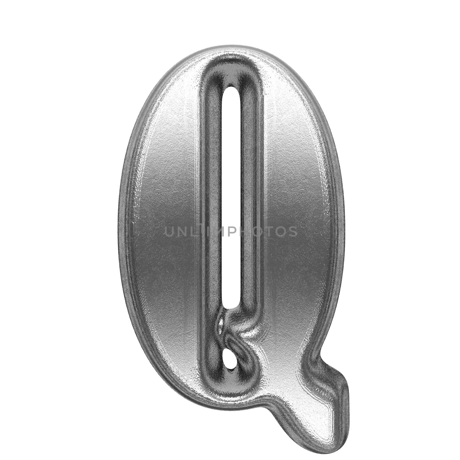 isolated metal figure