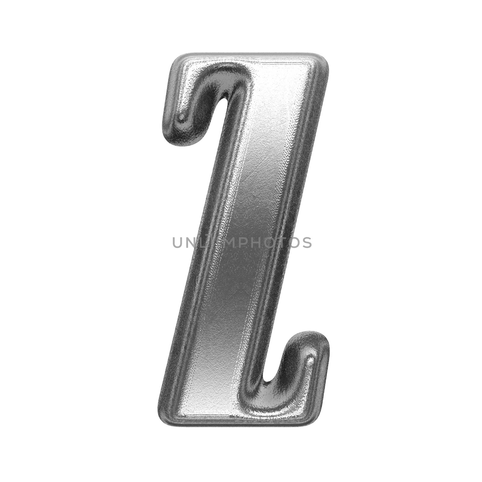 isolated metal figure