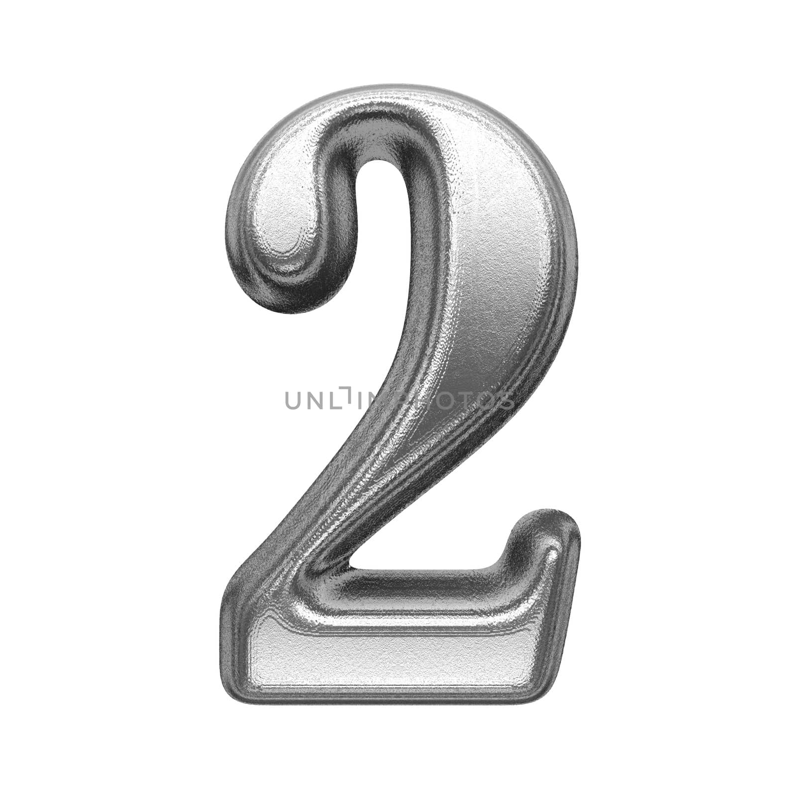isolated metal figure