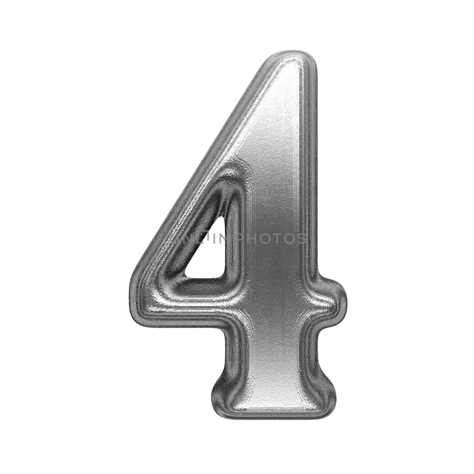 isolated metal figure