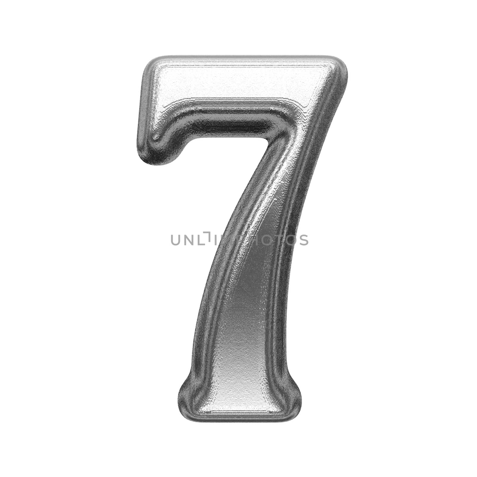 isolated metal figure