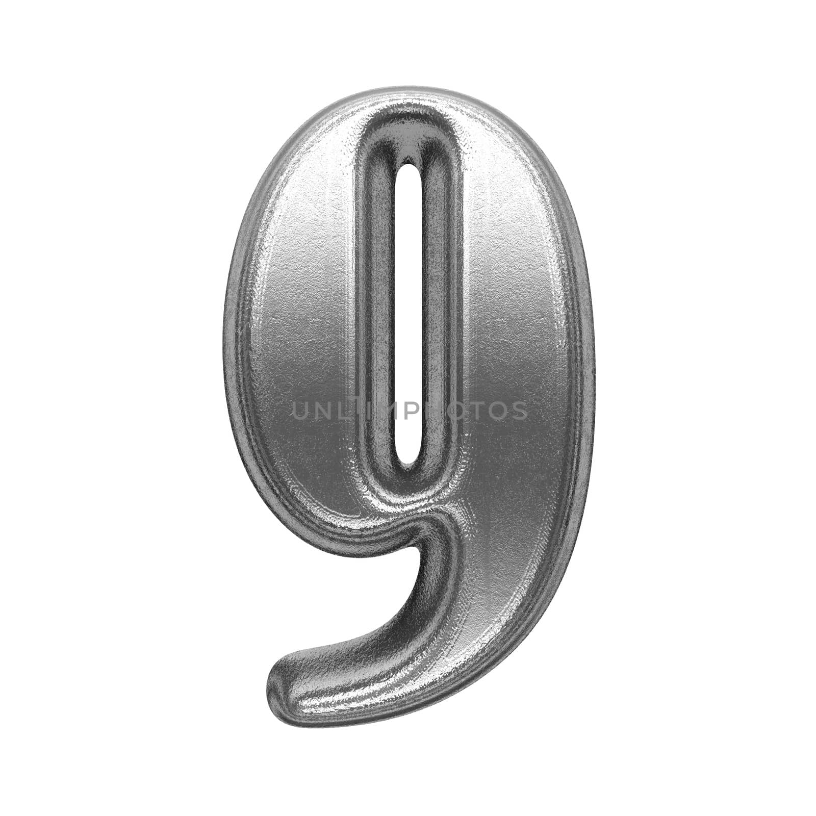 isolated metal figure