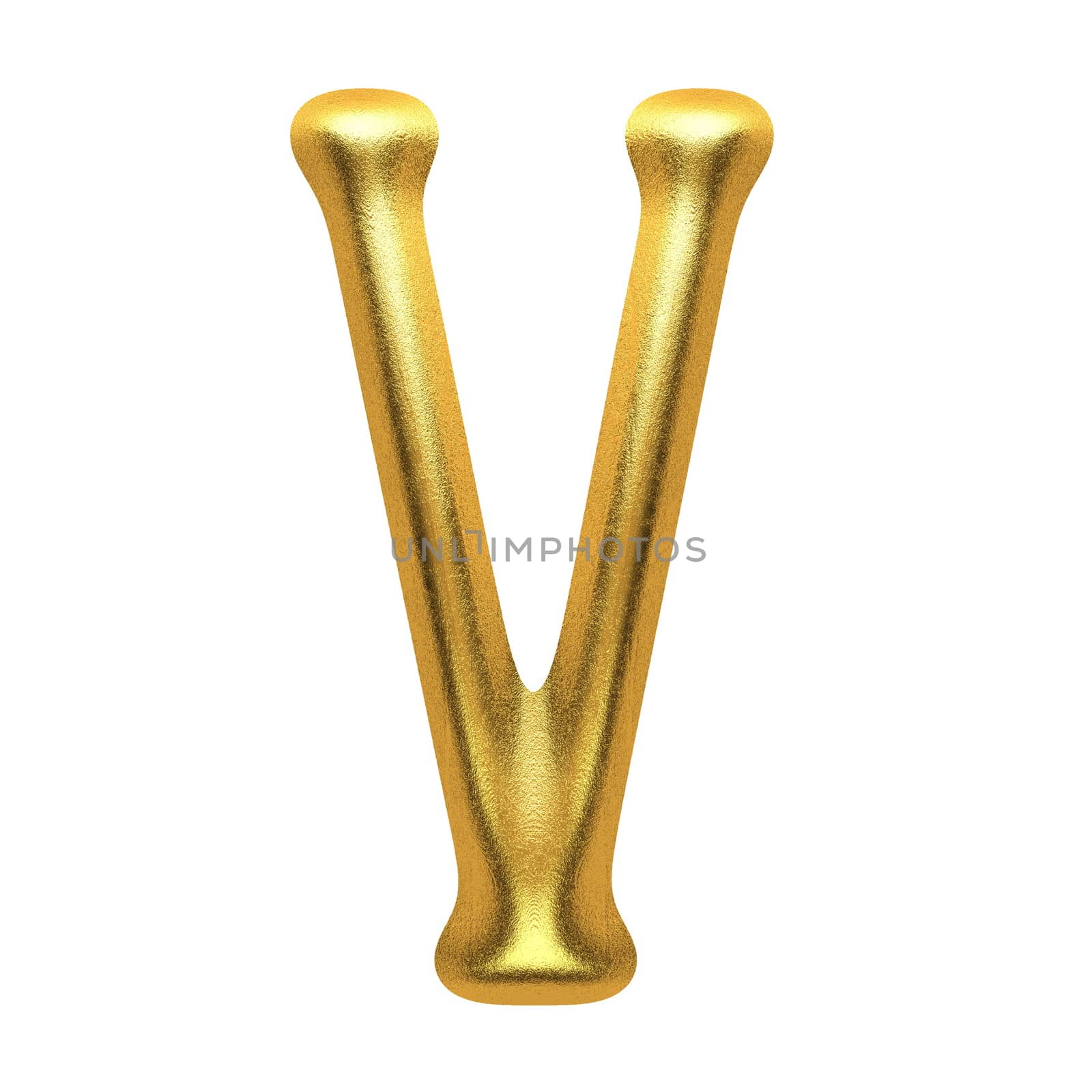 isolated golden figure