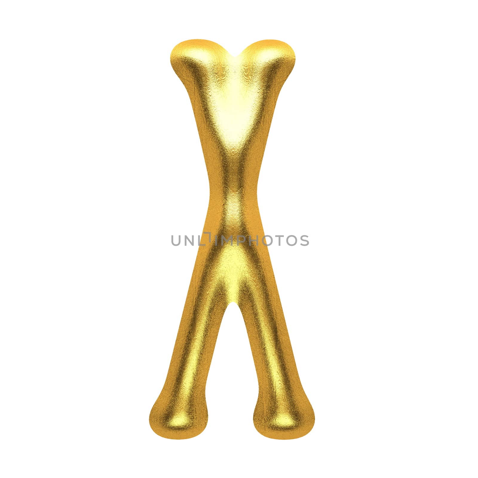 isolated golden figure