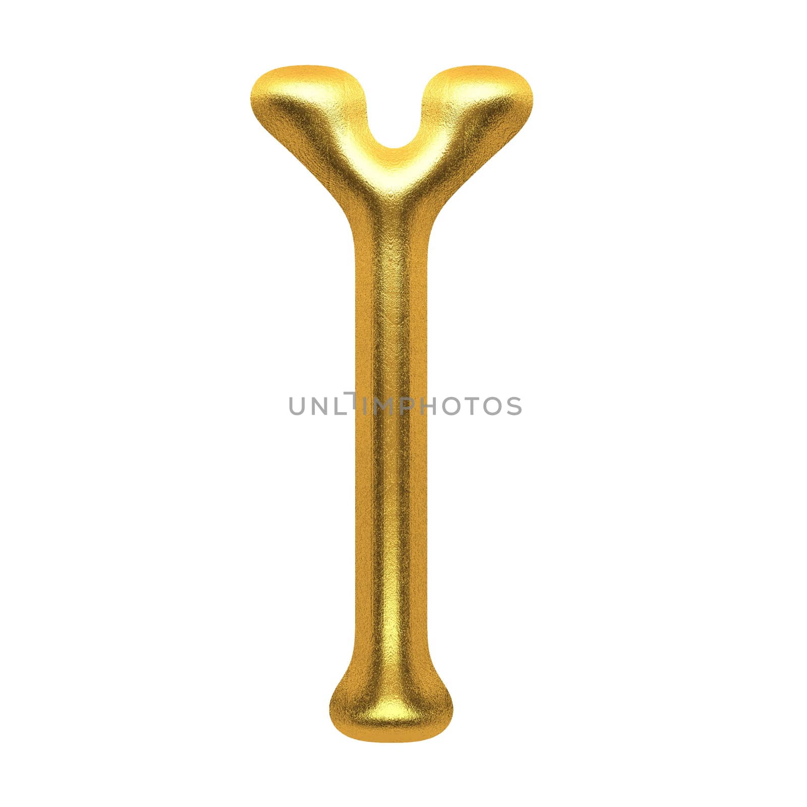 isolated golden figure