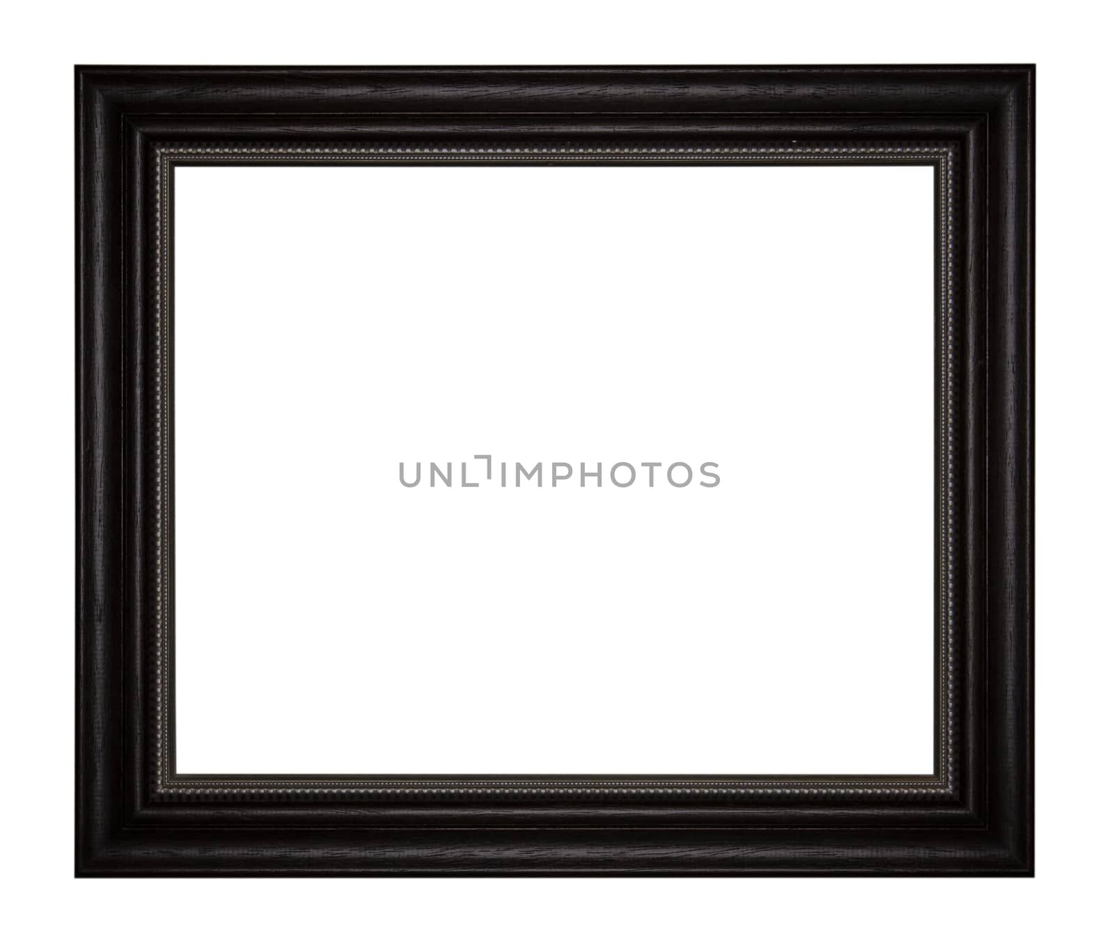 Black picture frames. Isolated on white background