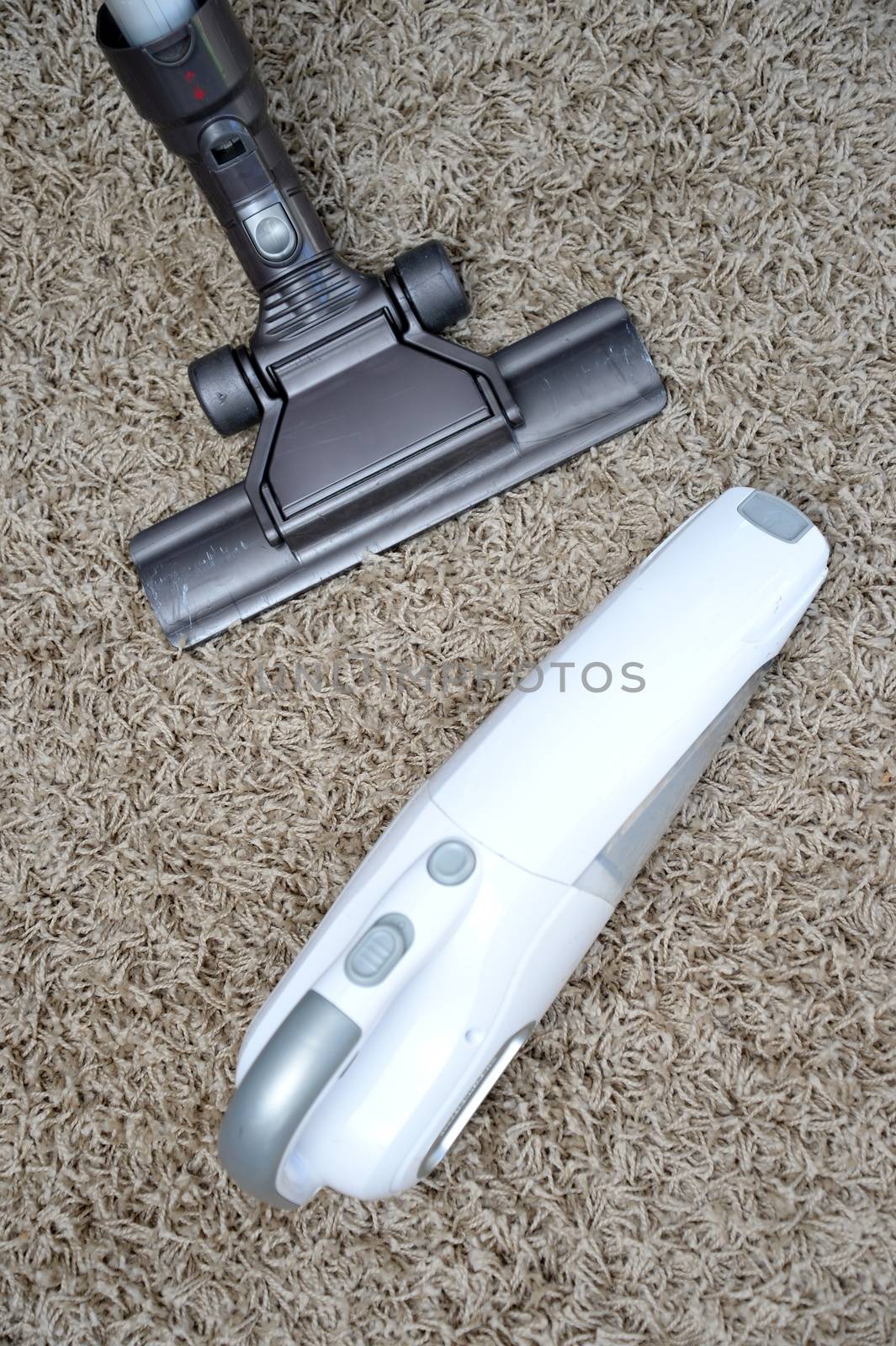 A vacuum cleaner isolated against a white background