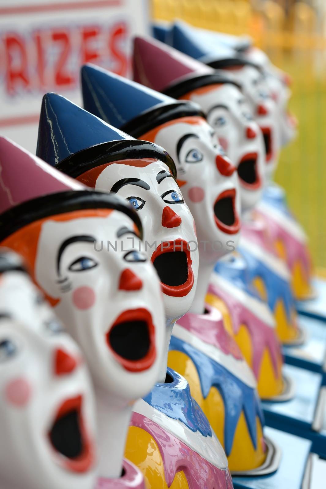 A close up shot of a carnival attraction