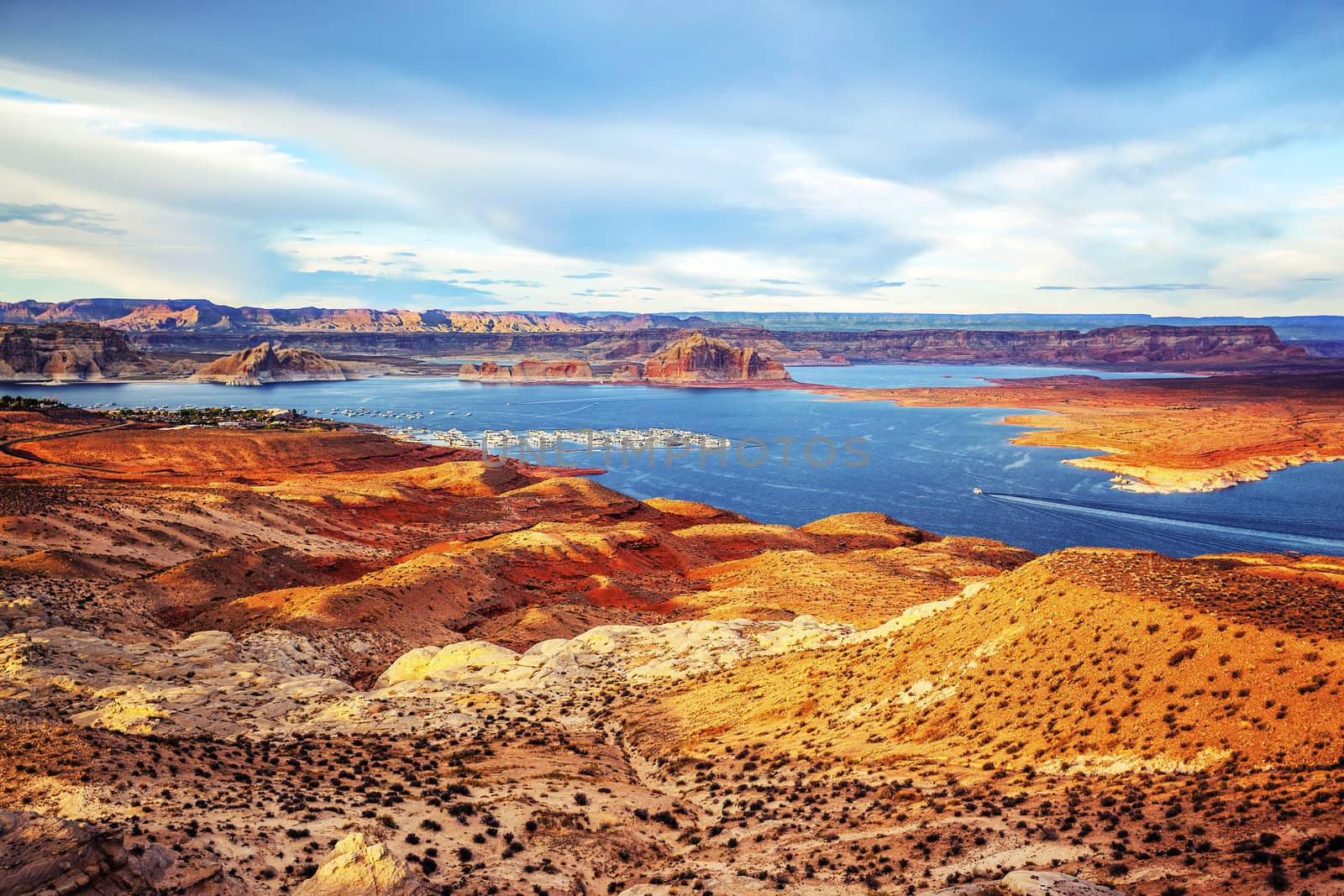 Port on Lake Powell. USA
