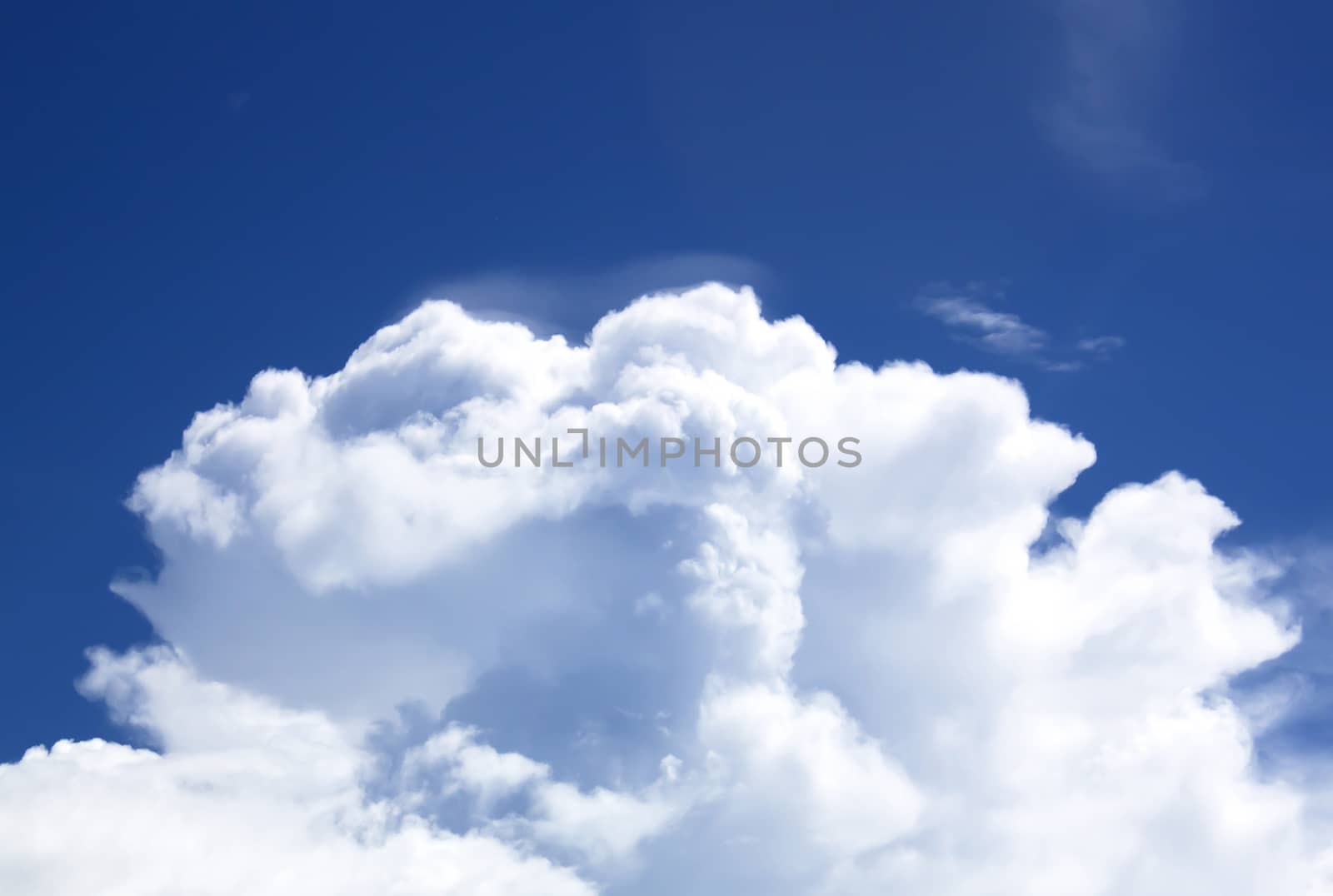  Blue Sky Background With White Clouds by janniwet