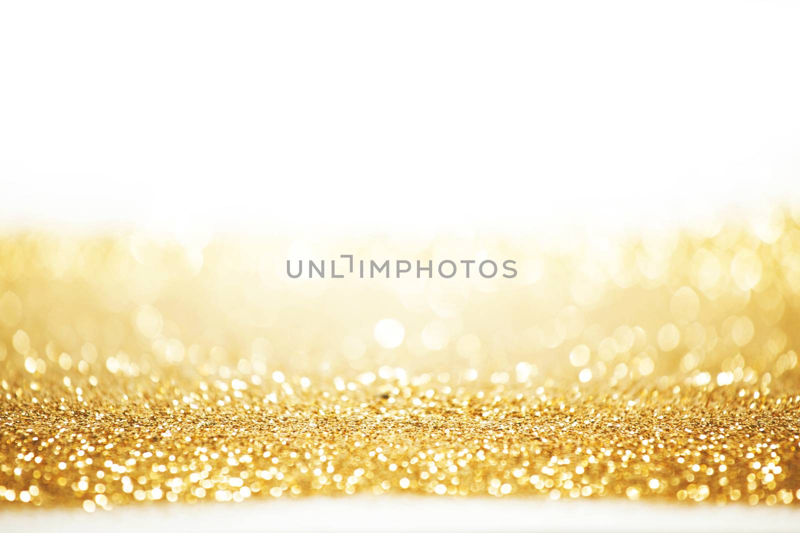 Abstract gold background with white copy space