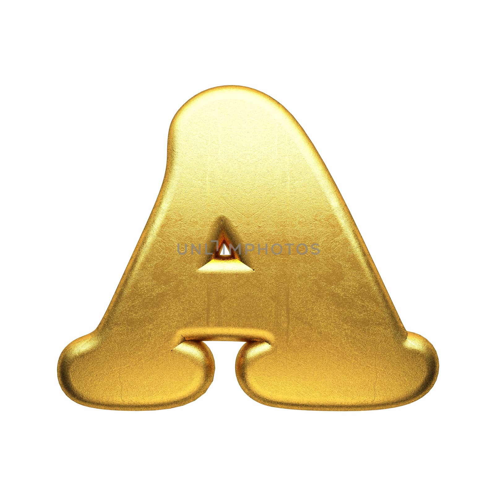 isolated golden figure
