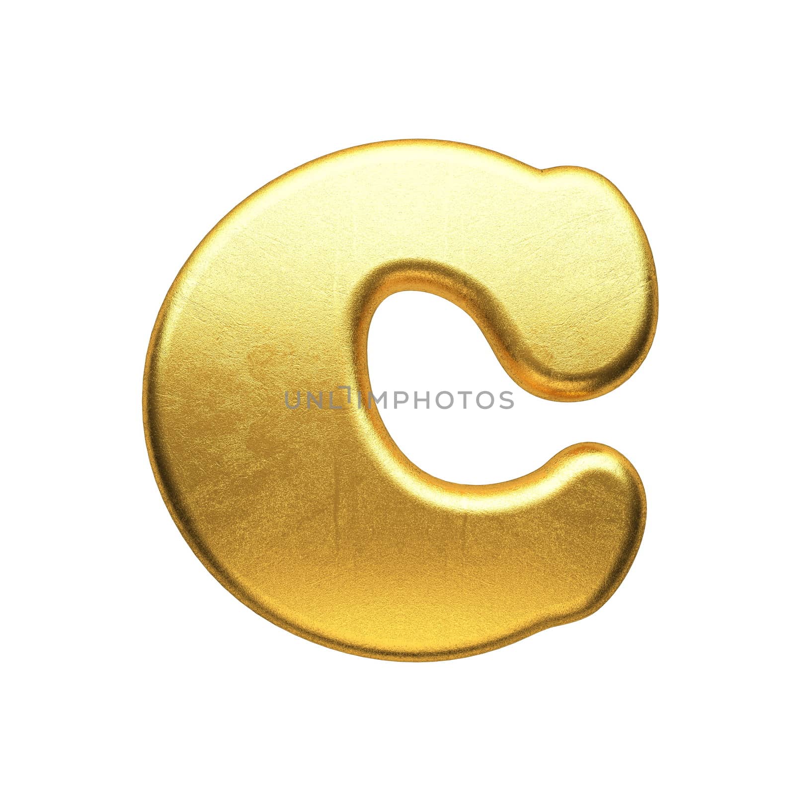 isolated golden figure