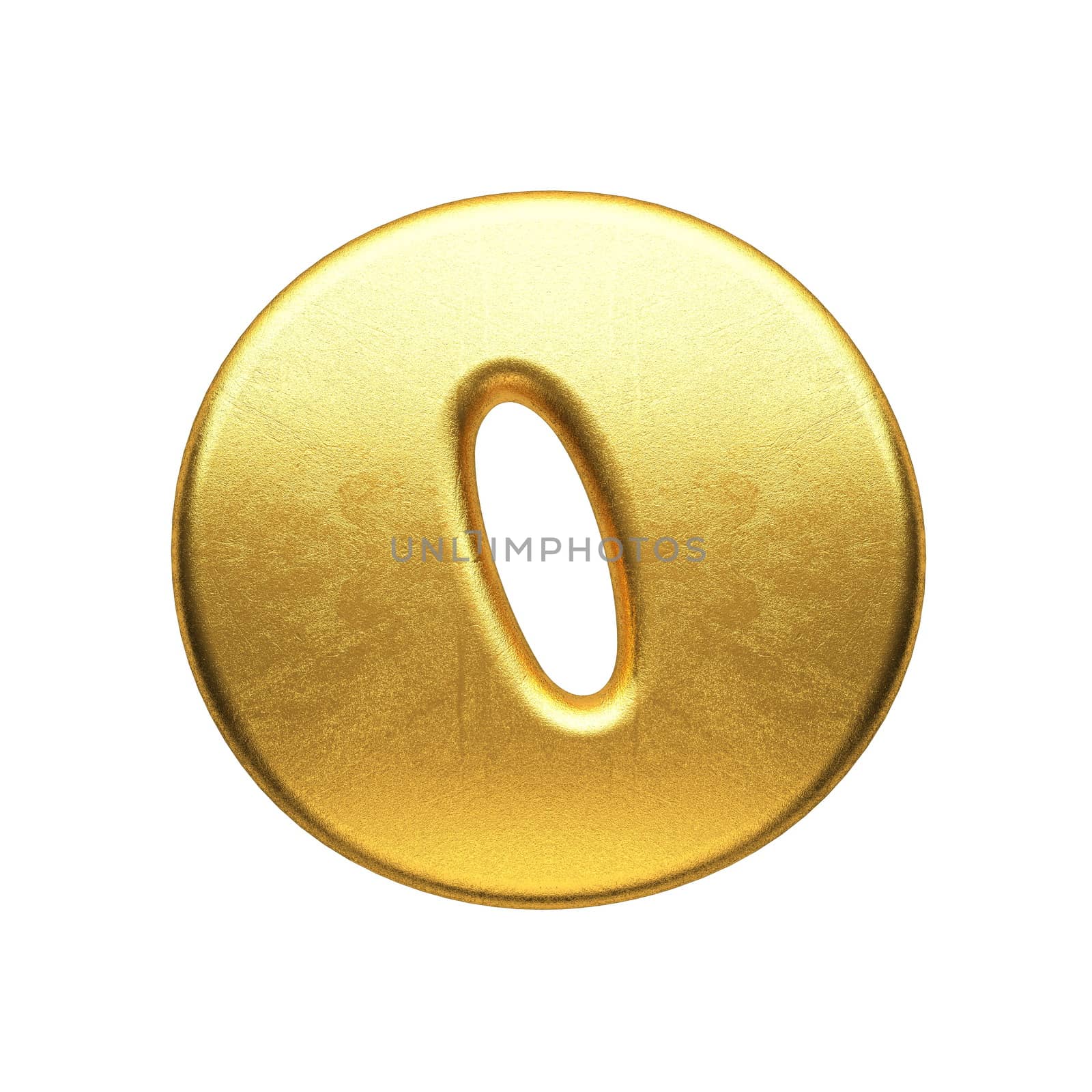 isolated golden figure