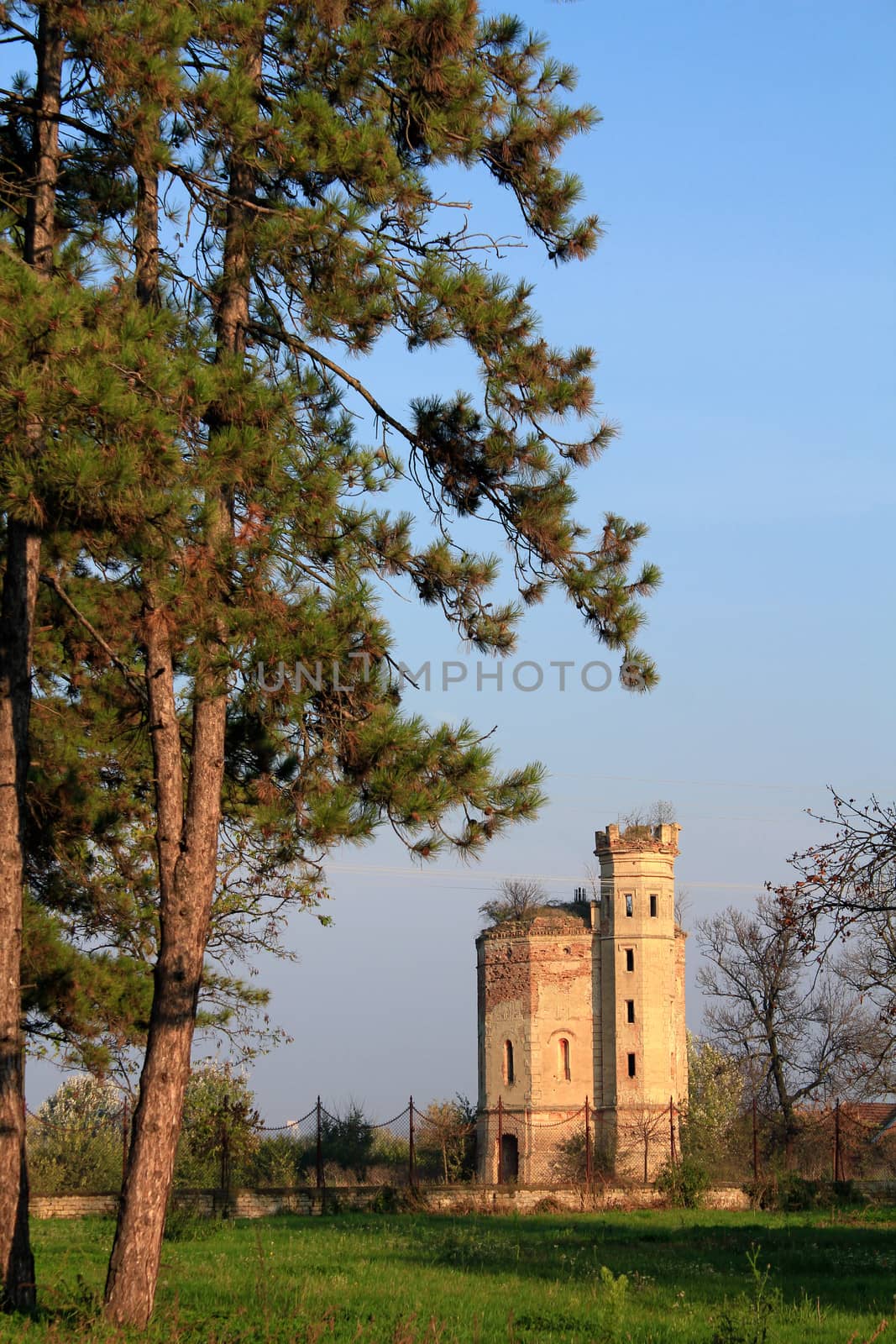 old ruined castle eastern europe by goce