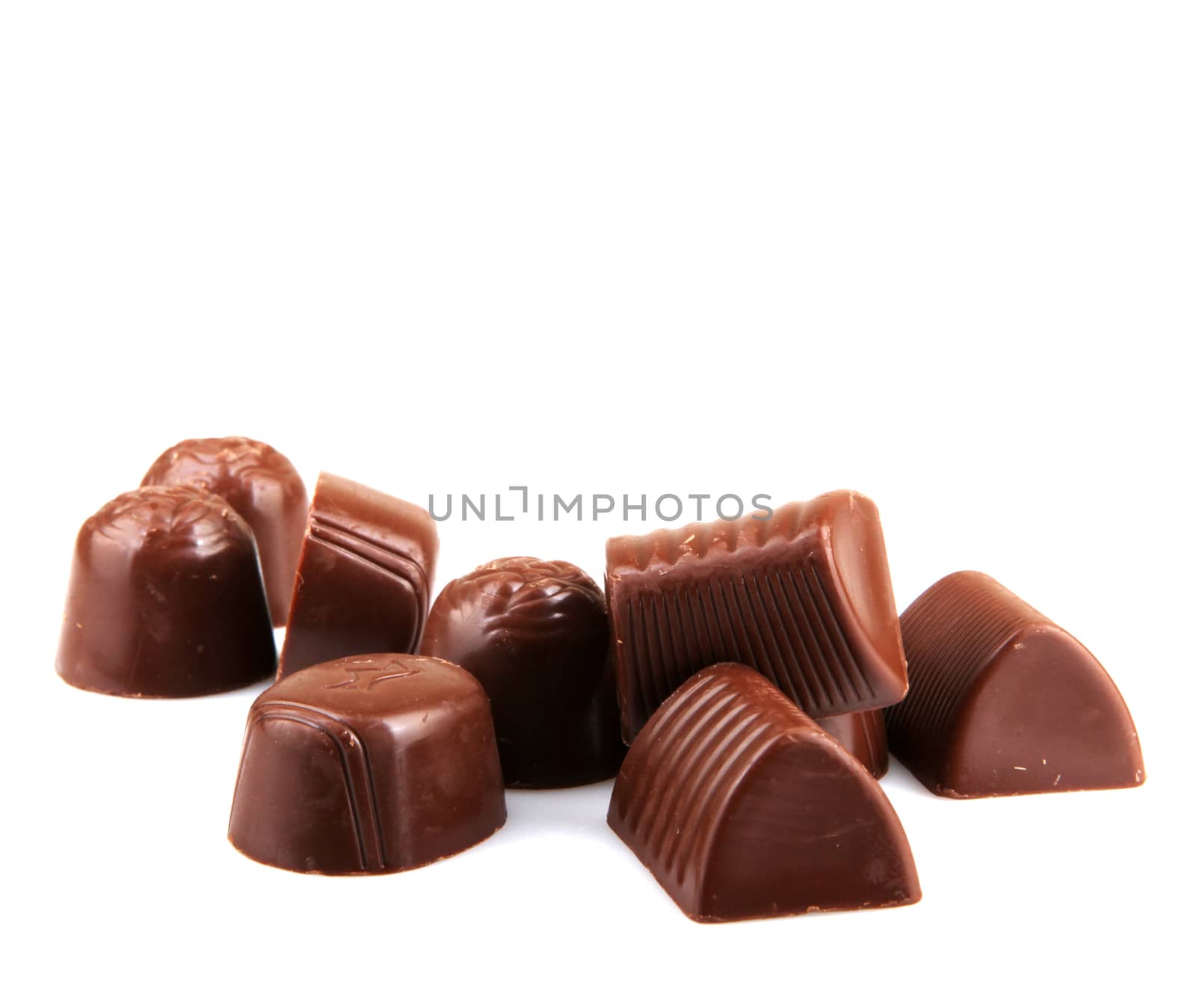 Chocolate Isolated On White