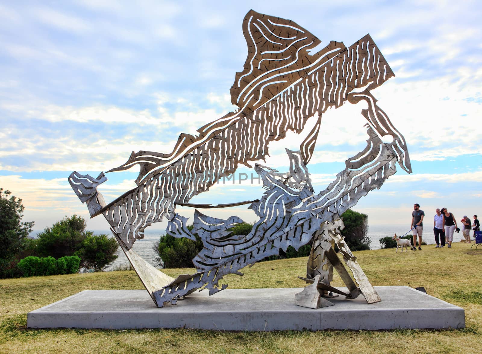 Sculpture by the Sea exhibit at Bondi Australia by lovleah