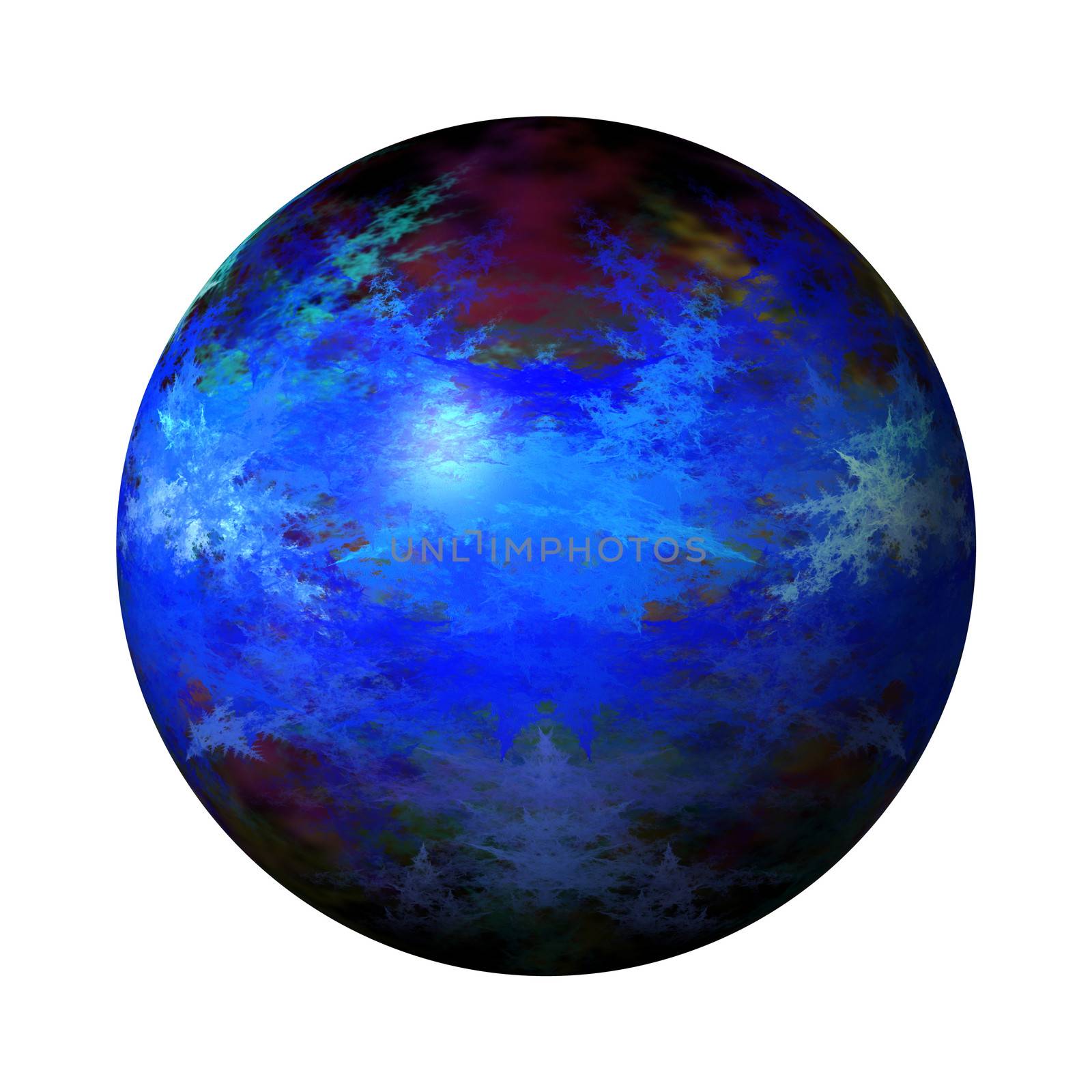 Abstract Blue Globe by hlehnerer