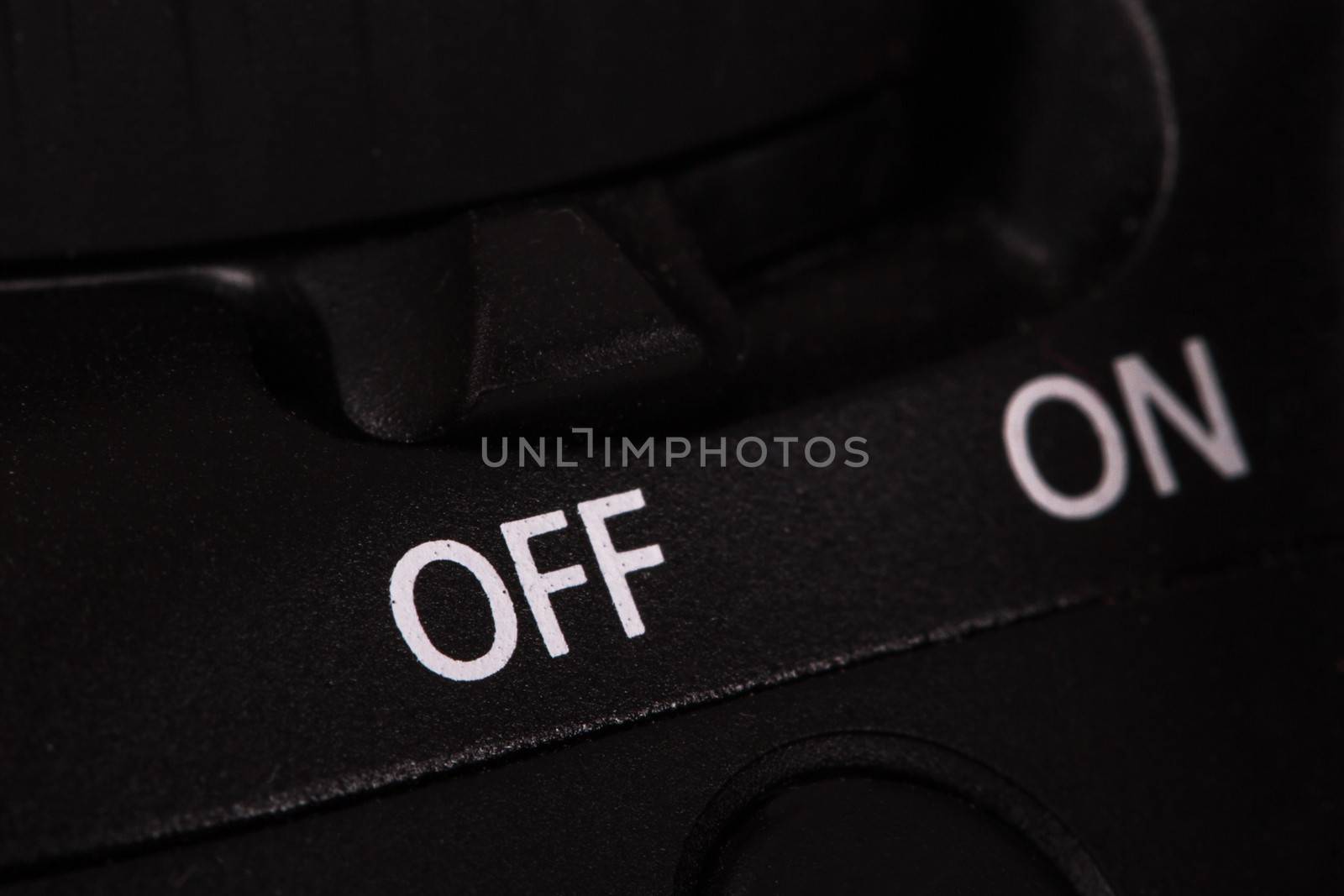 Off selected, on unselected button on camera.