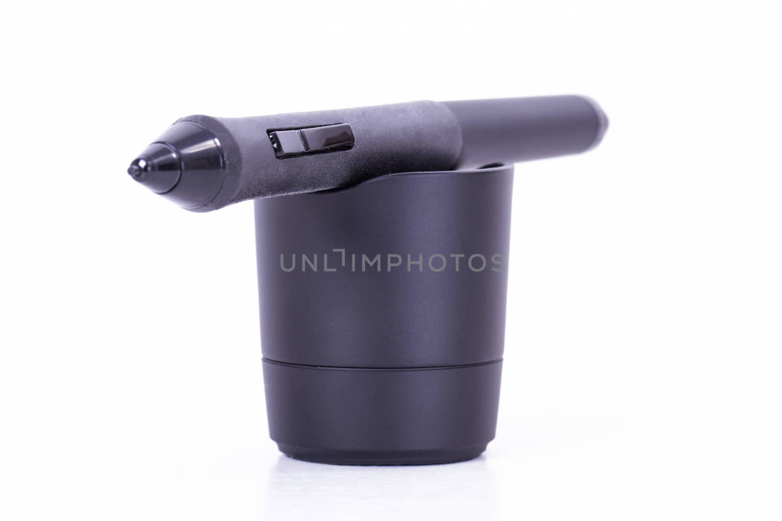 Digital, graphic tablet pen set, isolated on white background.