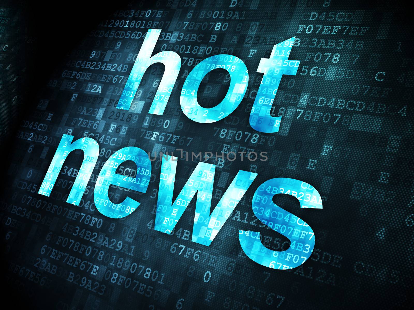 News concept: Hot News on digital background by maxkabakov