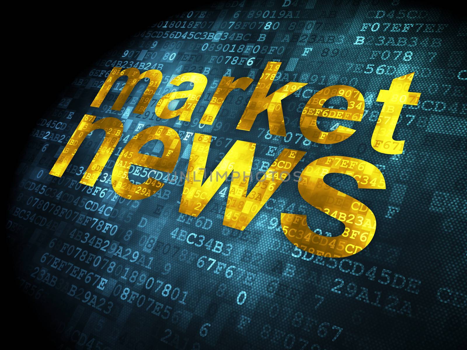 News concept: Market News on digital background by maxkabakov