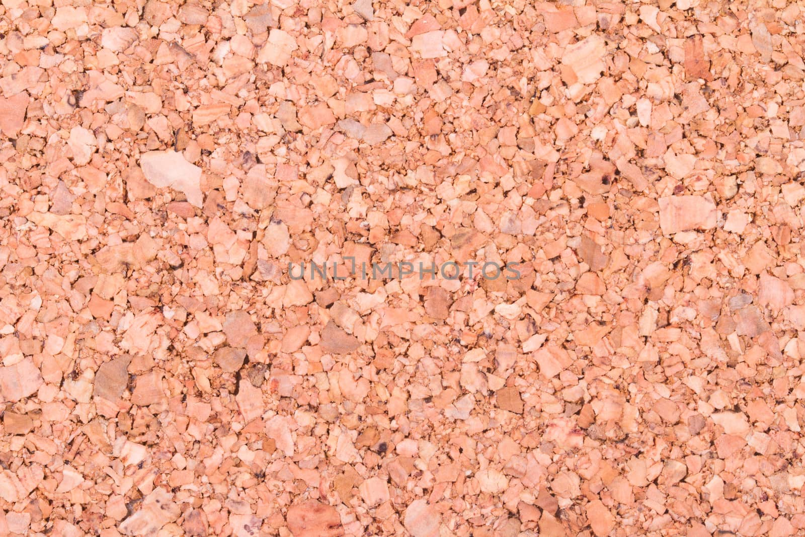 Close up view of blank, empty, brown cork plate, board.