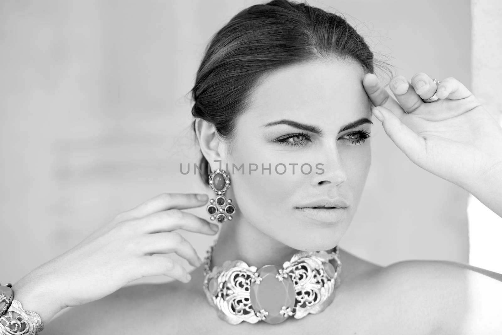 Portrait of the young beautiful woman
