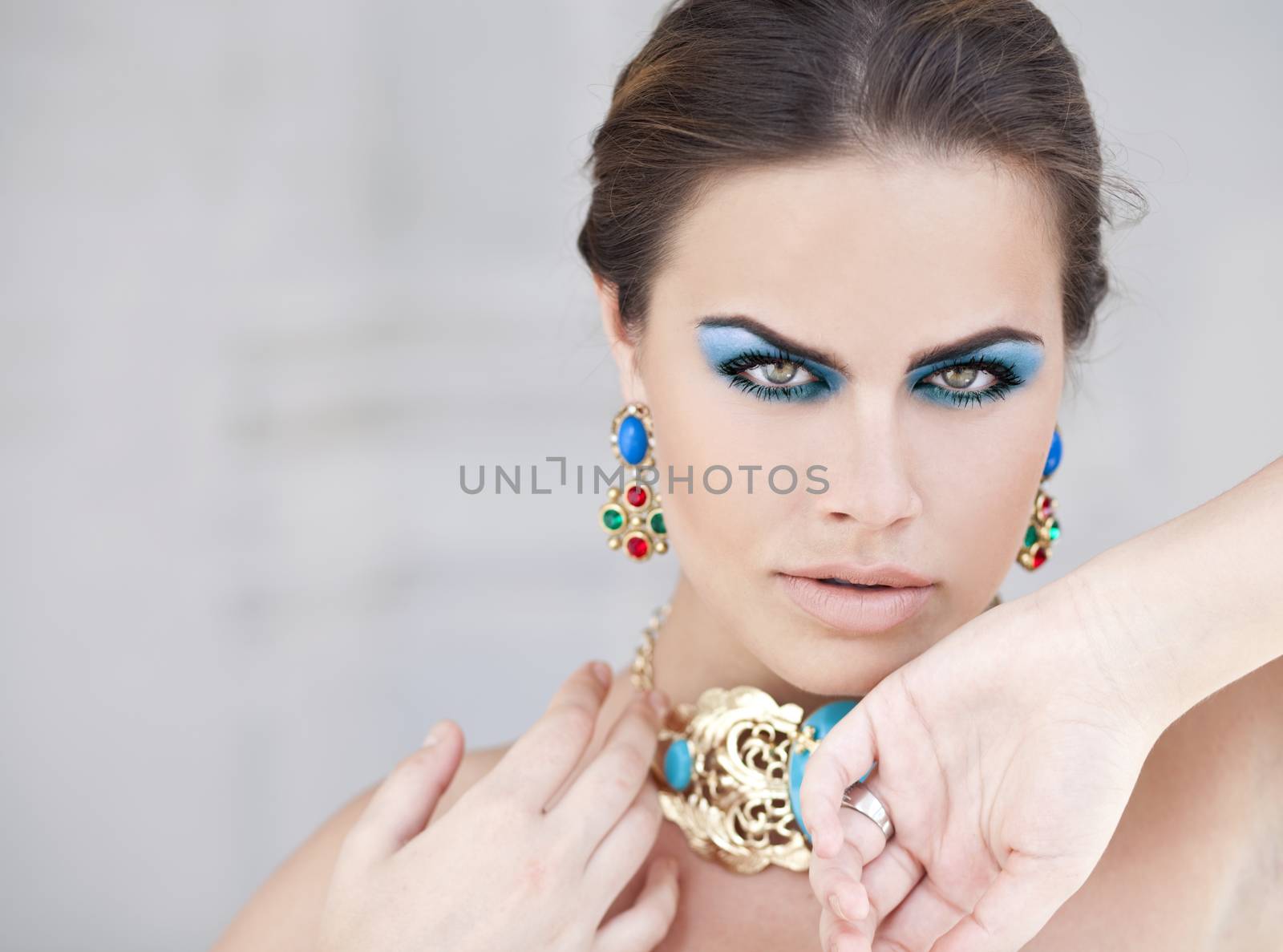 Portrait of the young beautiful woman