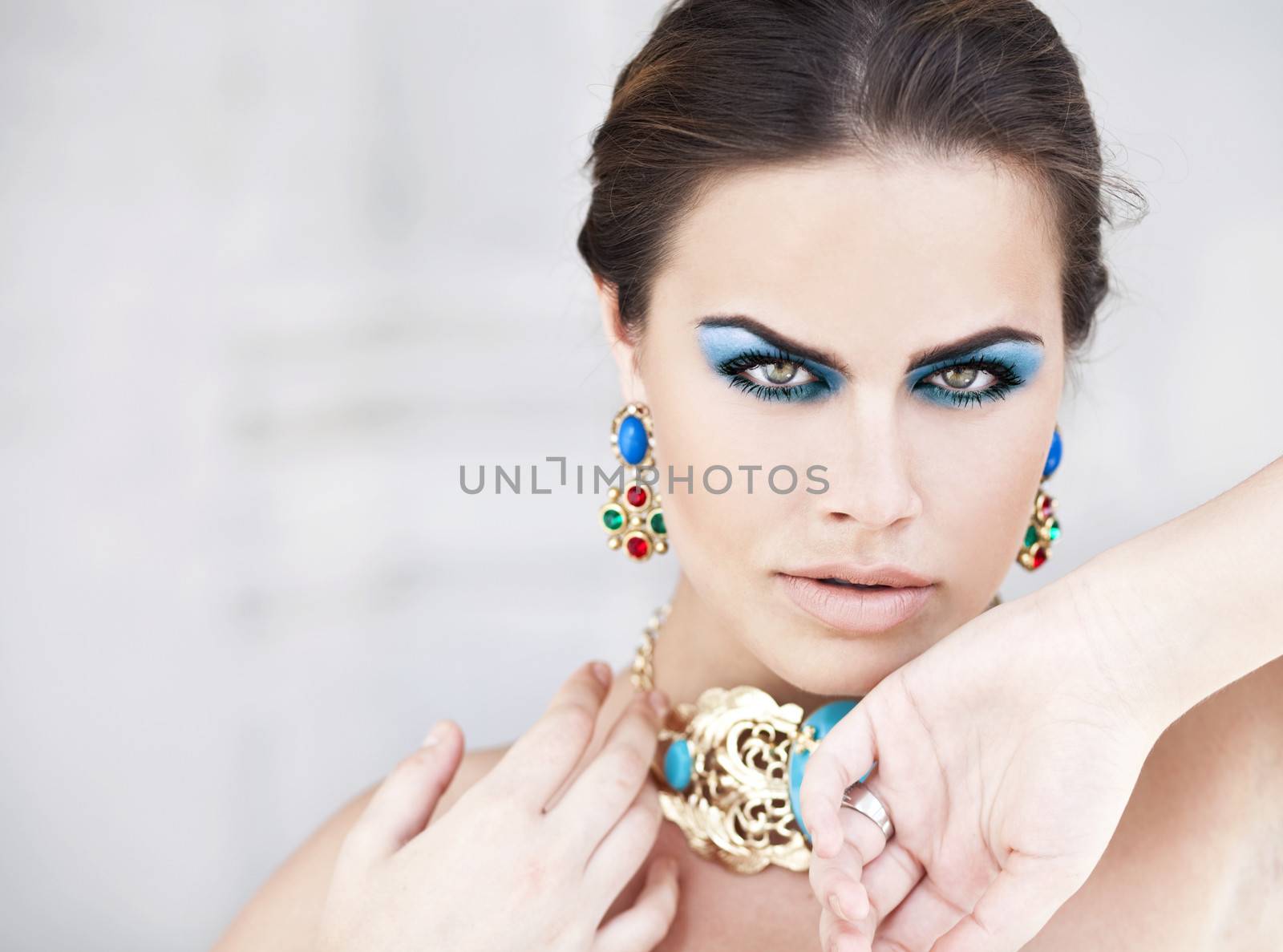 Portrait of the young beautiful woman