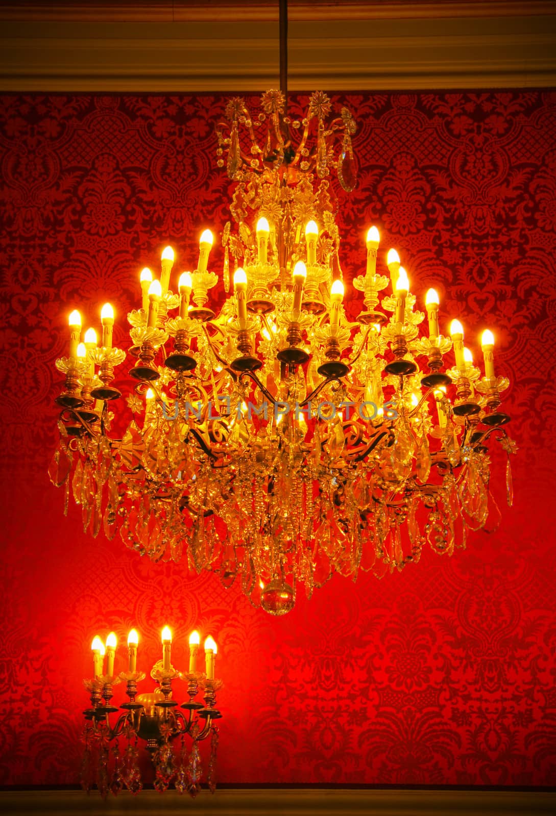 Magnificent vintage crystal chandelier by Mirage3