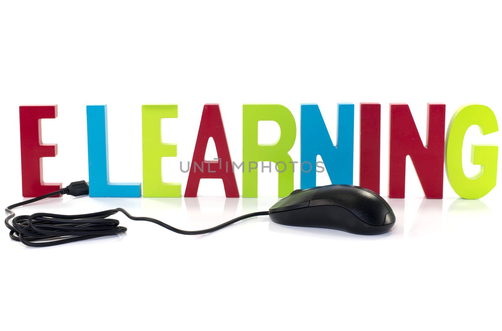 mouse with elearning by compuinfoto
