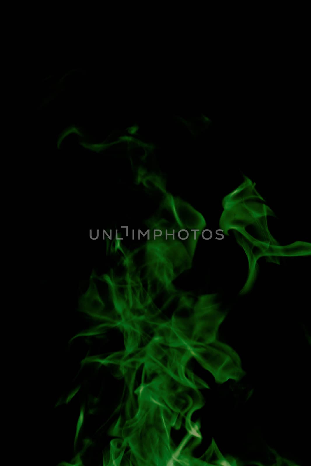 green fire on black background by NagyDodo