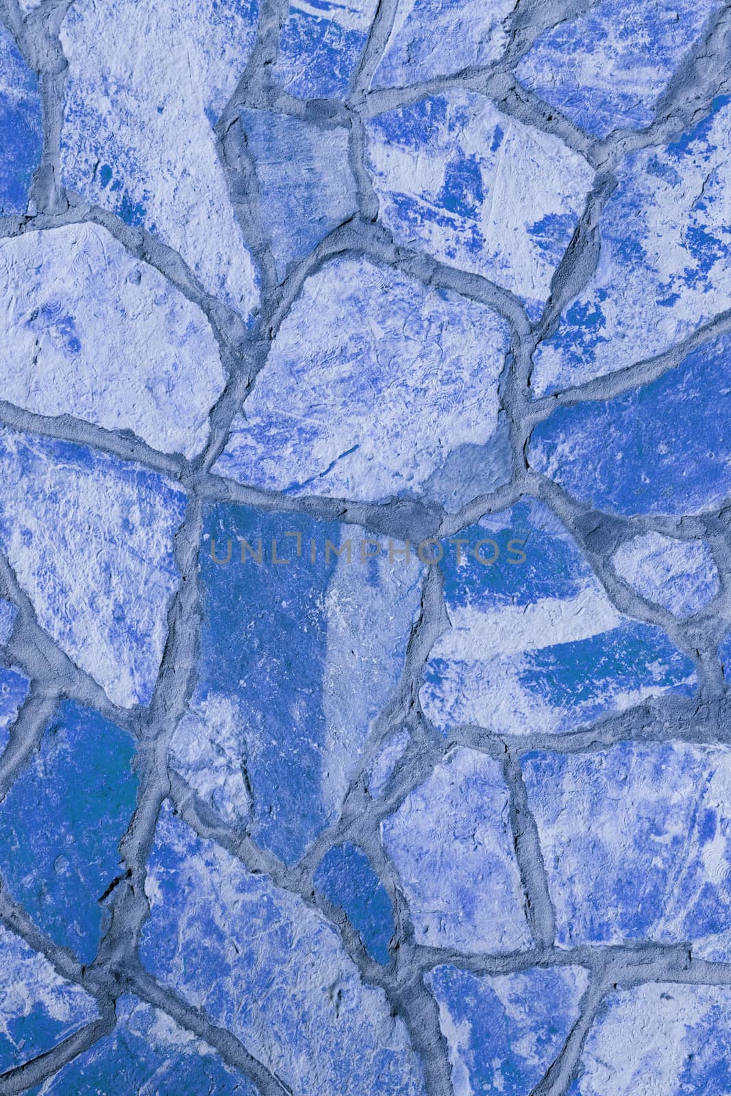 Background of a large stone wall texture (blue)