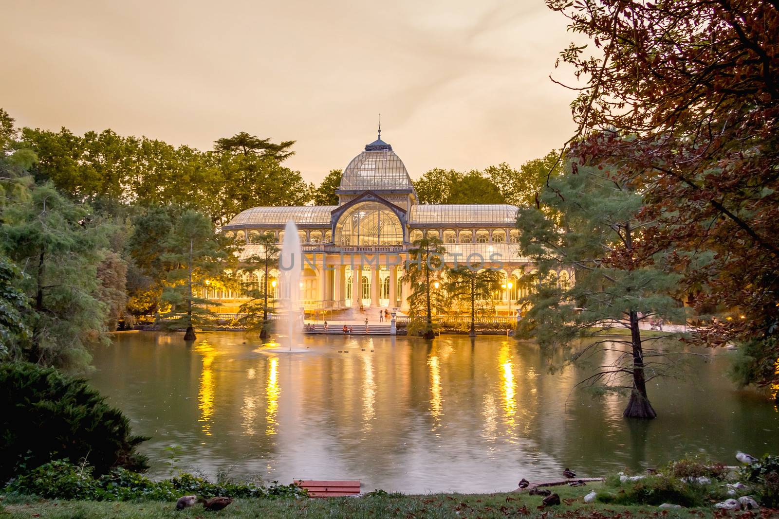 Crystal palace in Buen Retiro park, Madrid by doble.d