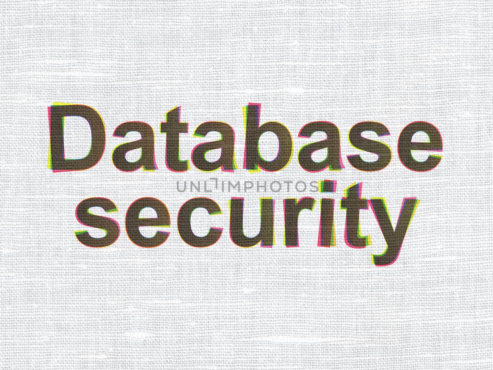 Security concept: Database Security on fabric texture background by maxkabakov
