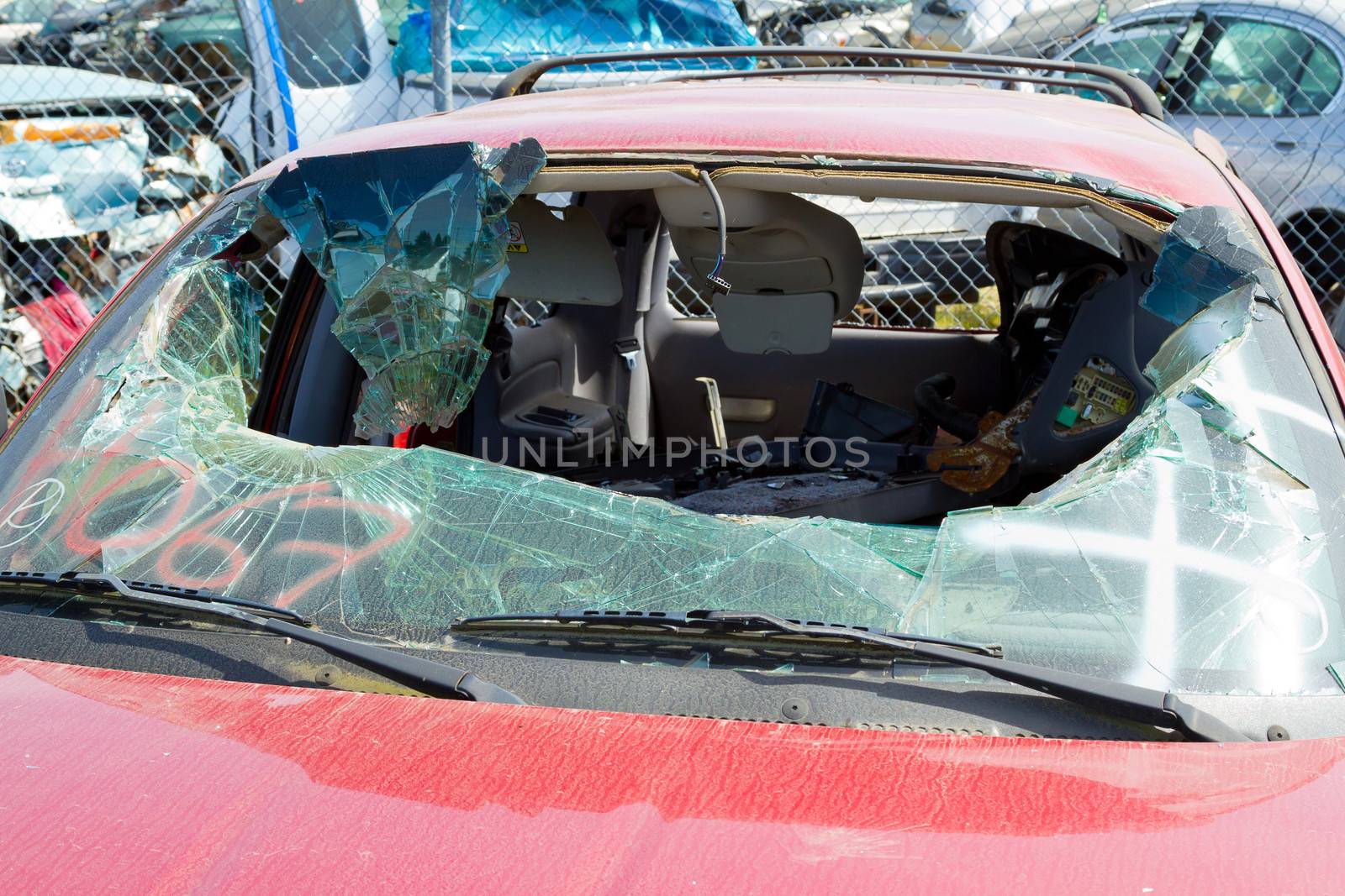 Auto Collision Junkyard Detail by joshuaraineyphotography
