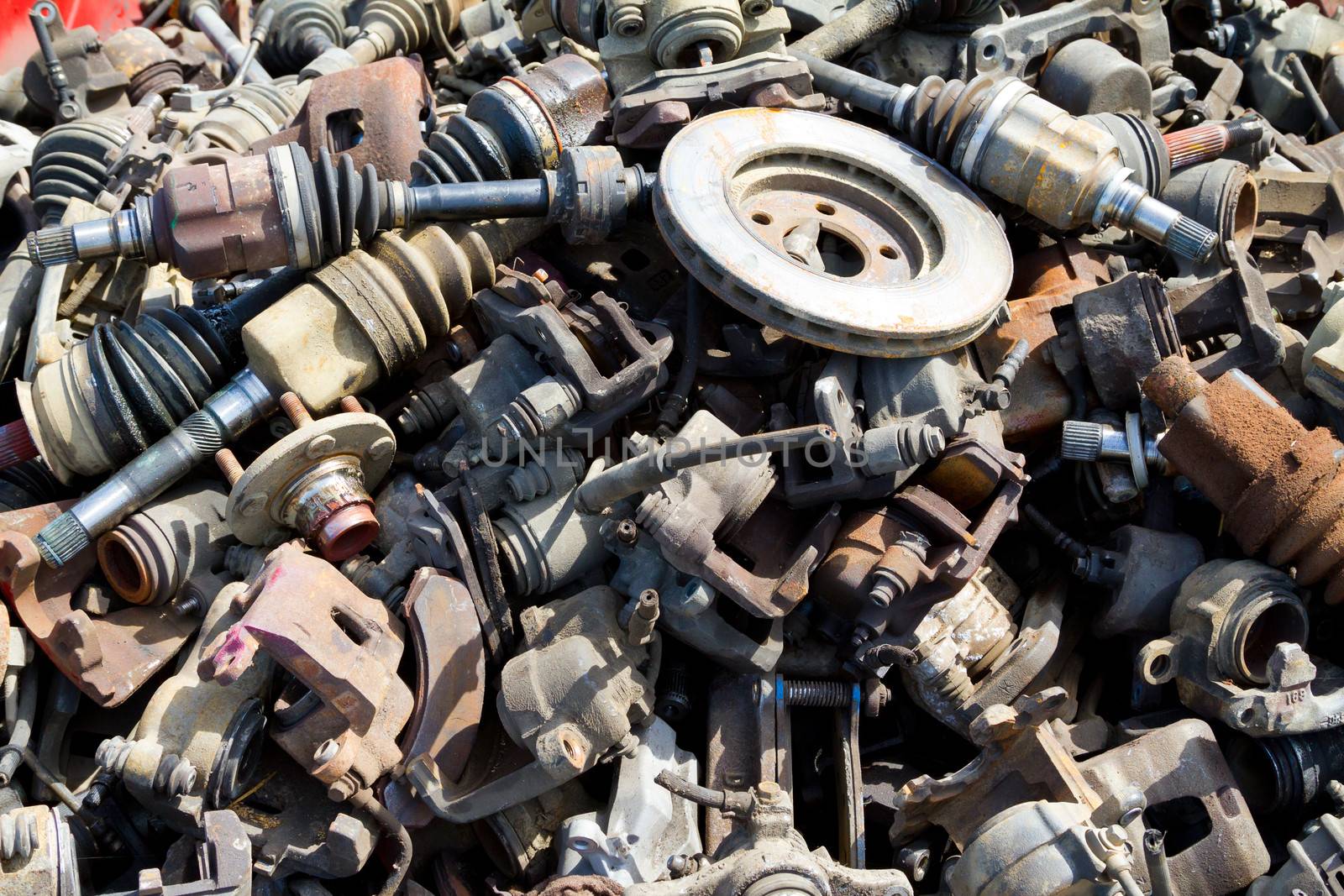 Junkyard Detail Abstract by joshuaraineyphotography