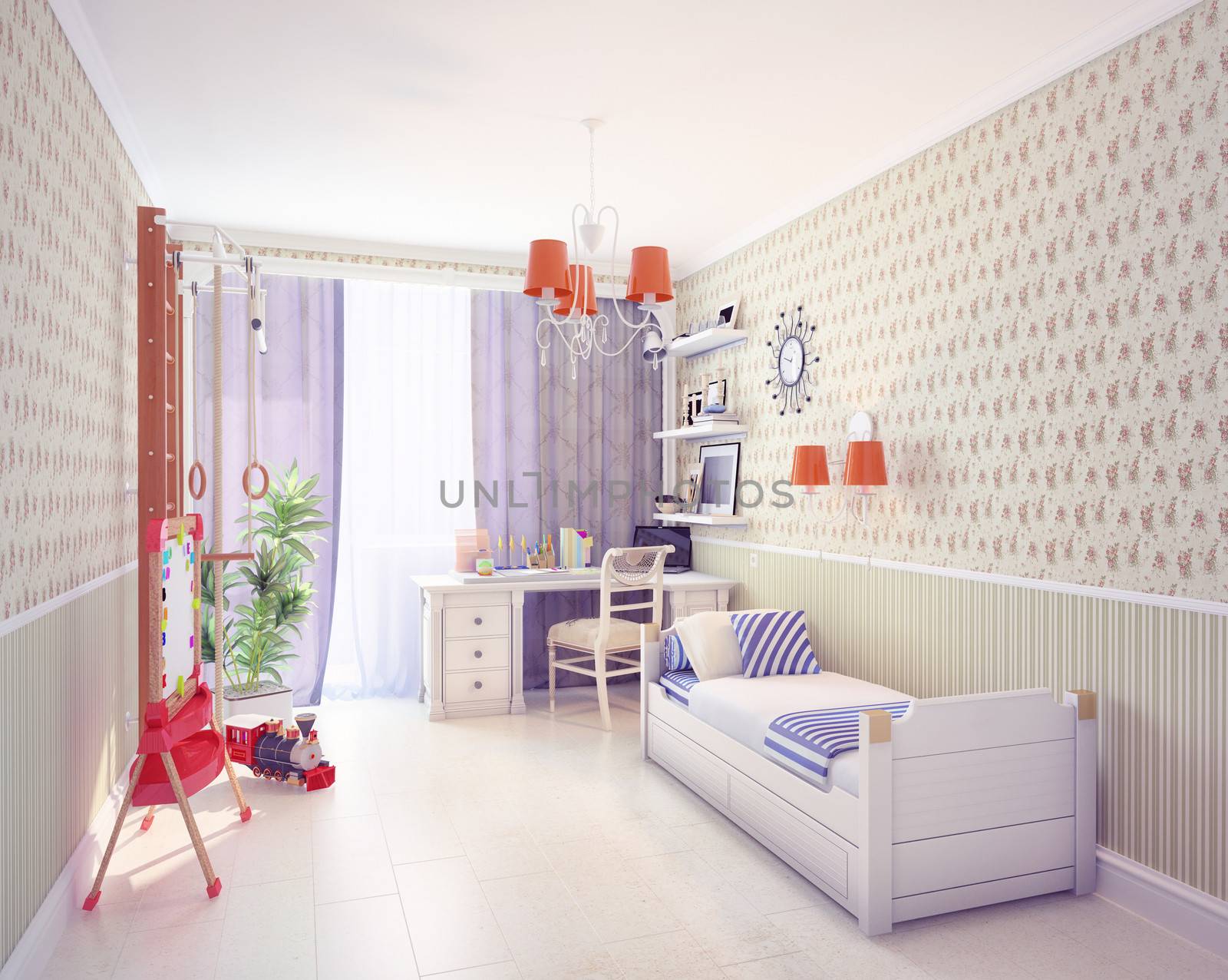 playroom interior. classic style concept