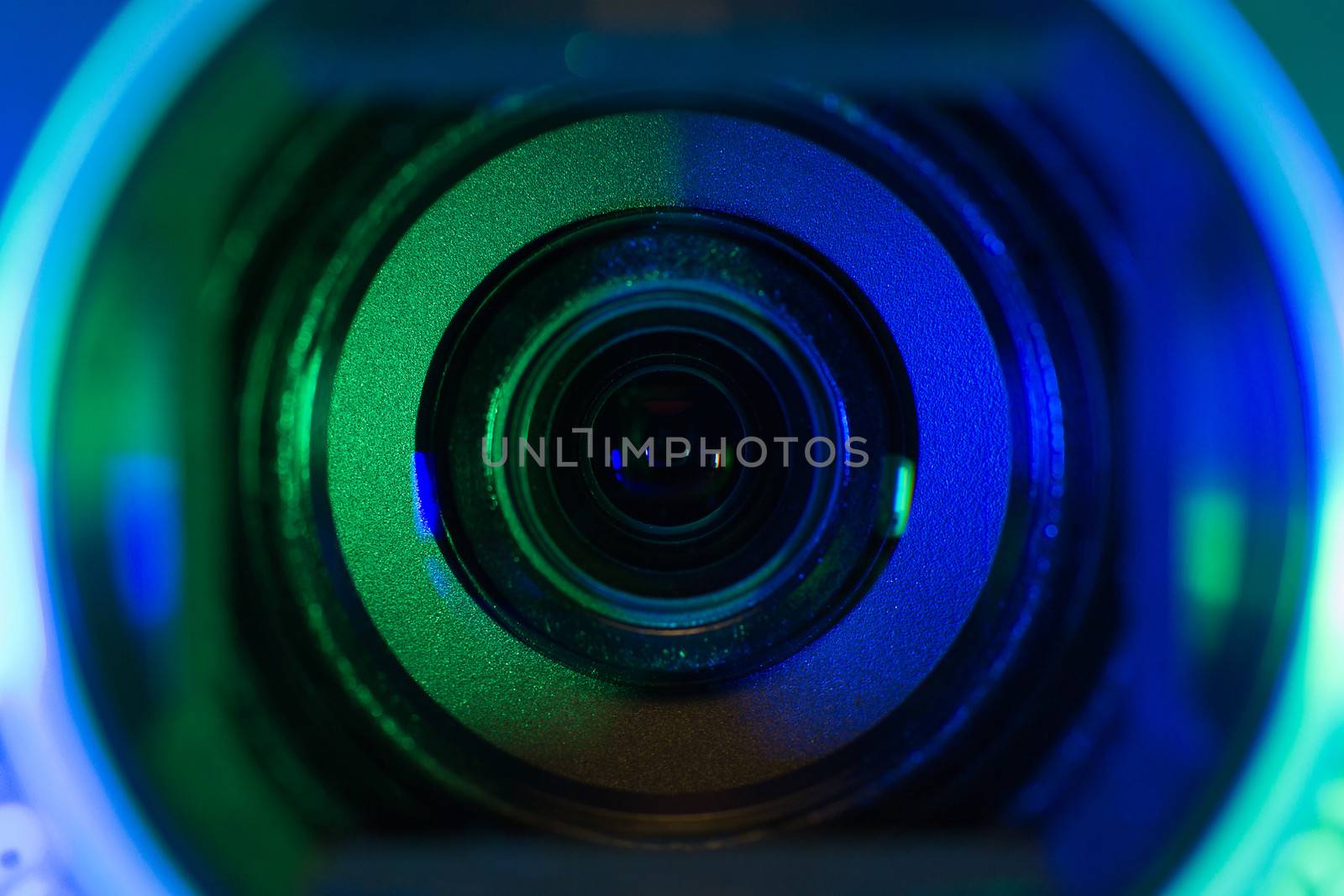 Video camera lens closeup by only4denn