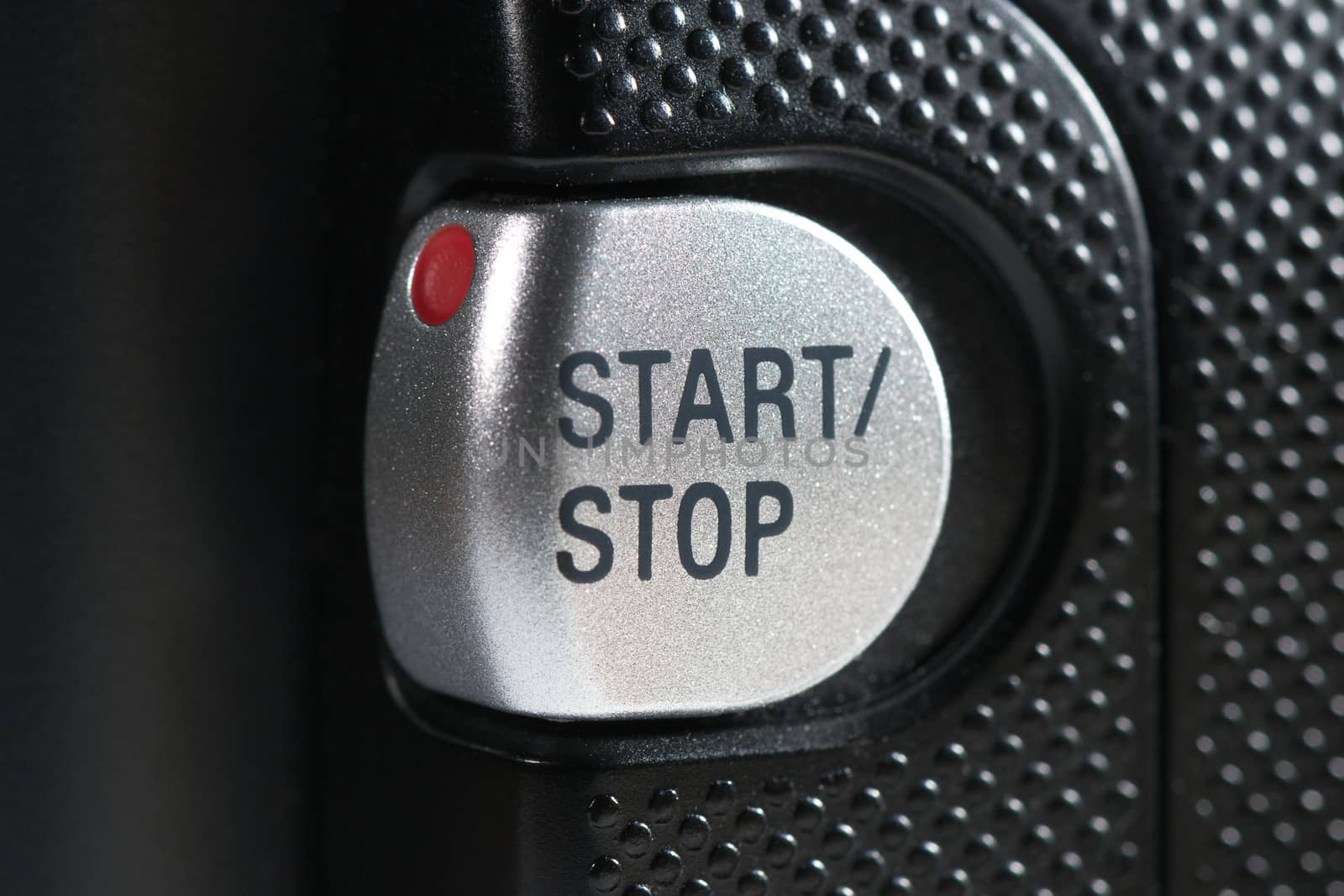 Start Stop recording button closeup