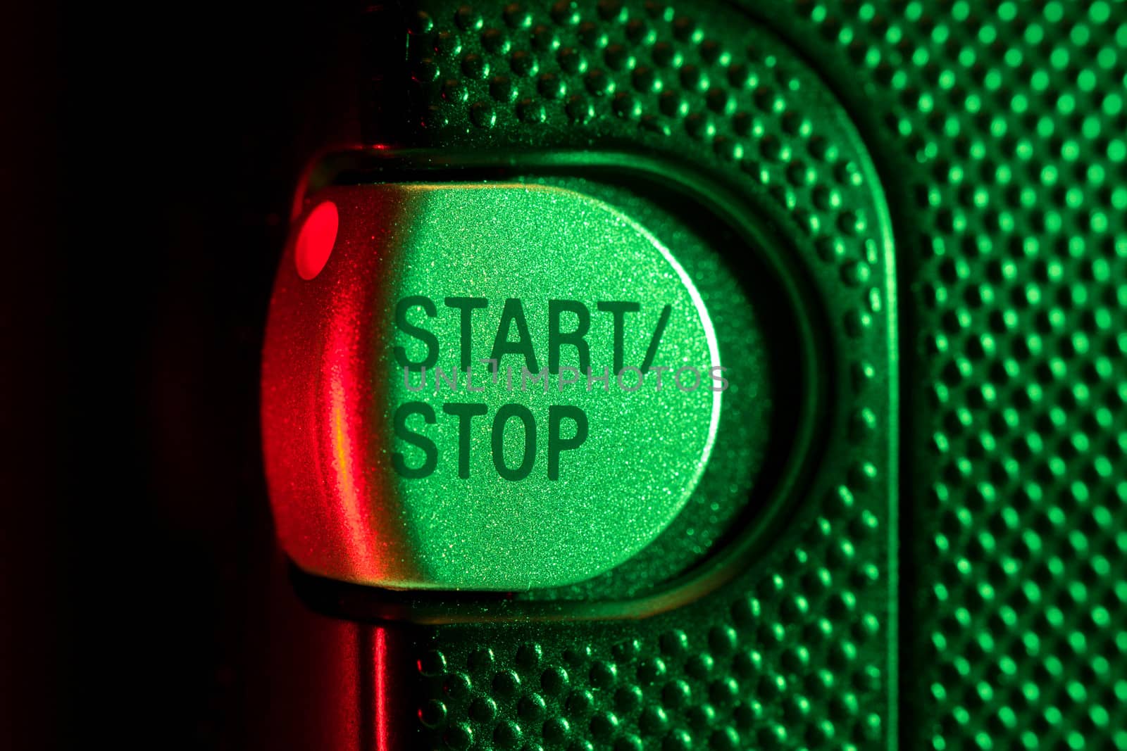 Start Stop recording button closeup