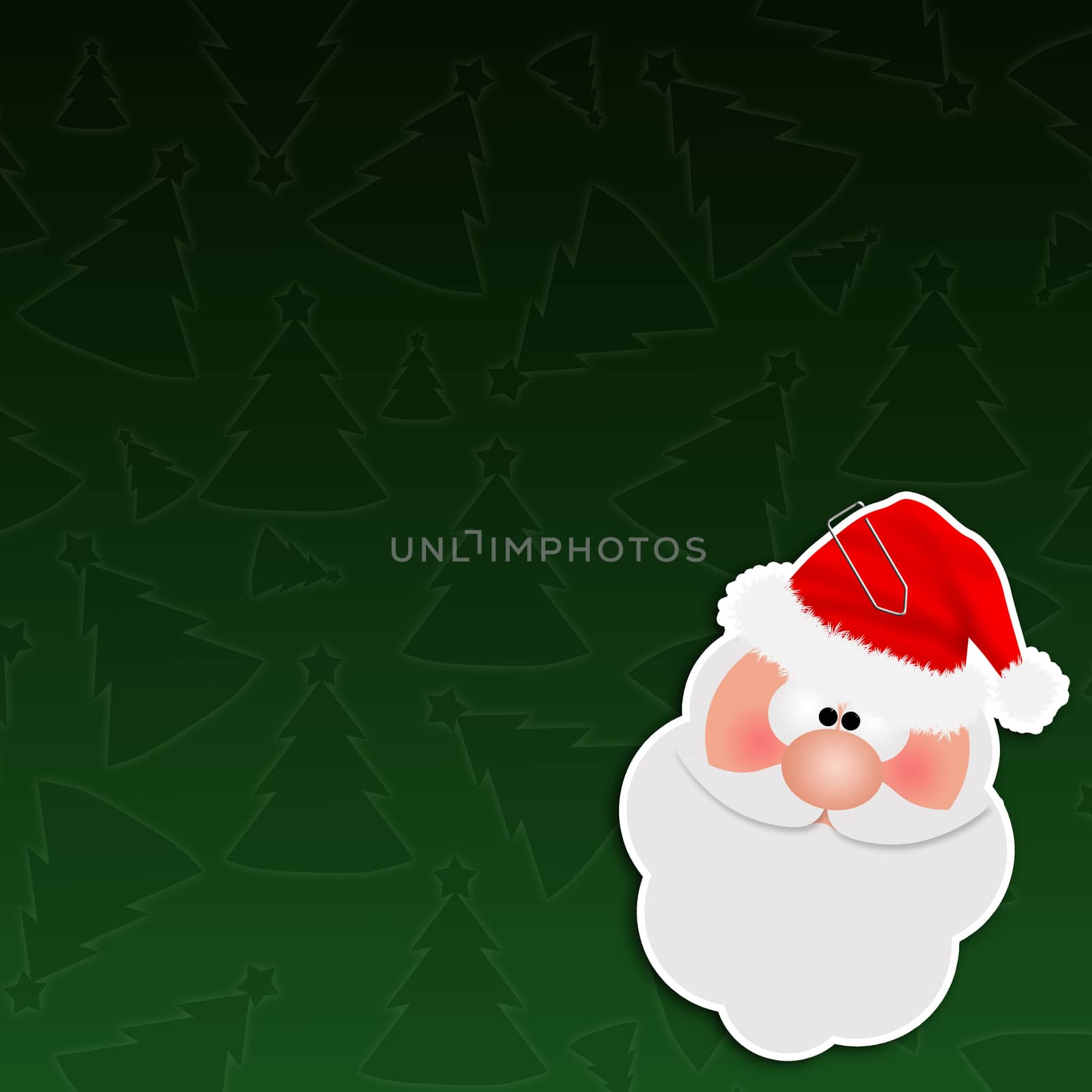 Christmas background with Santa Claus