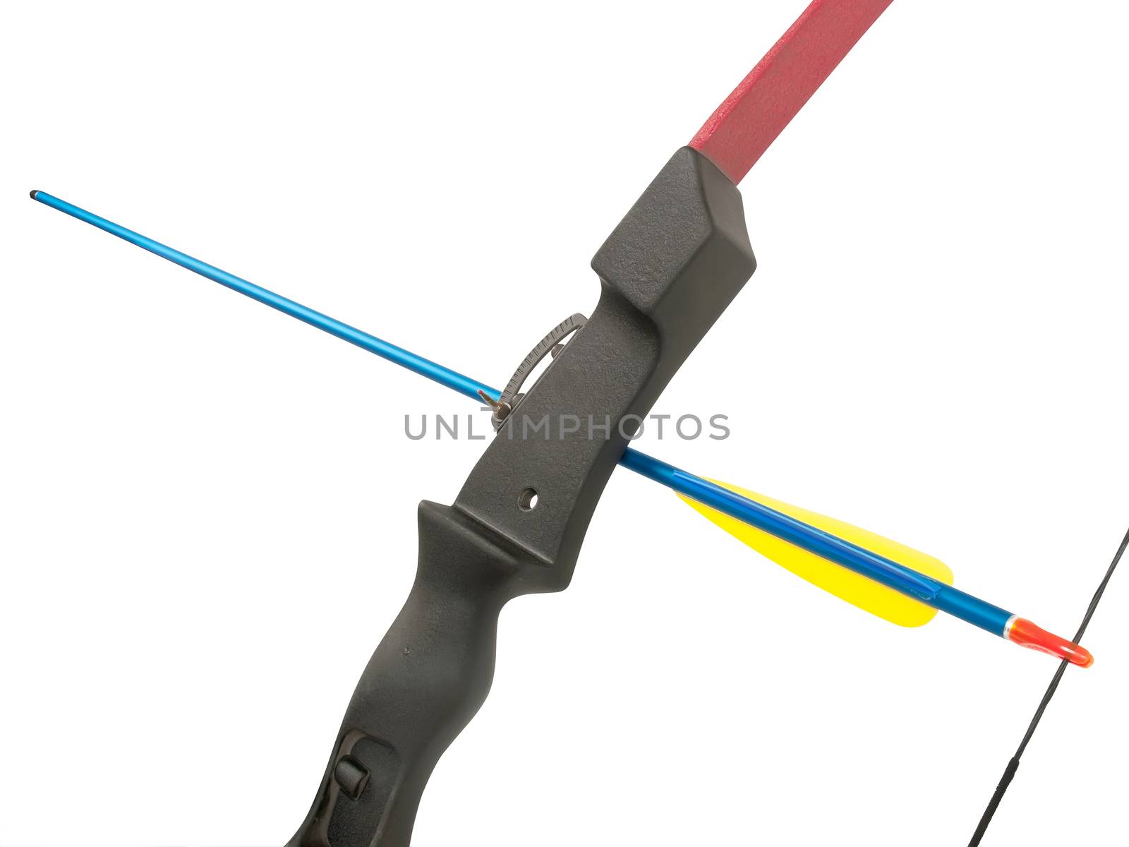 bow and arrow on a white background