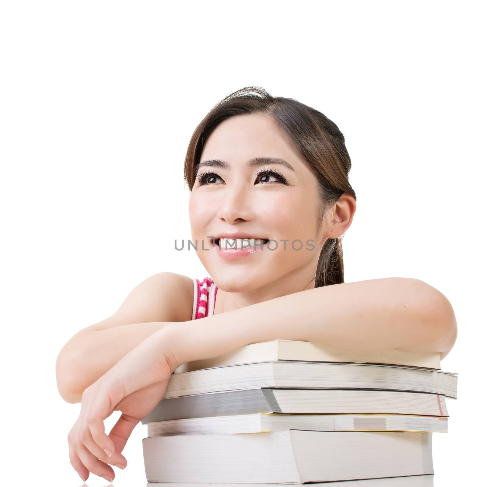 Smiling Asian woman by elwynn