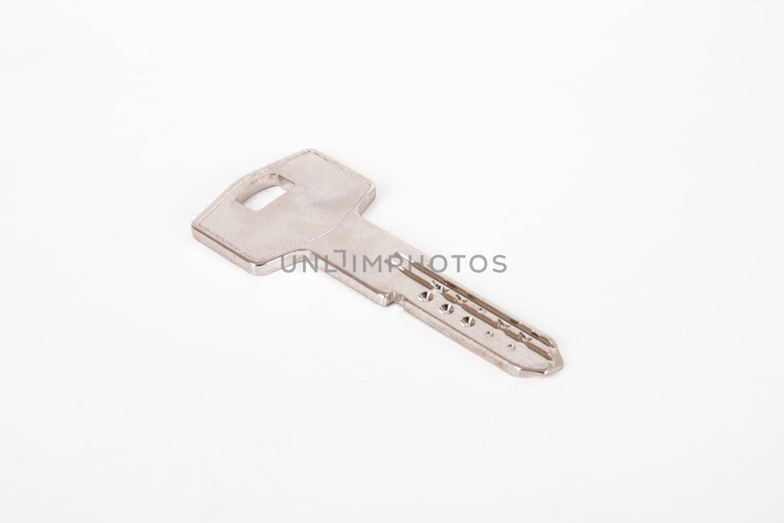 Door key, isolated on white background.