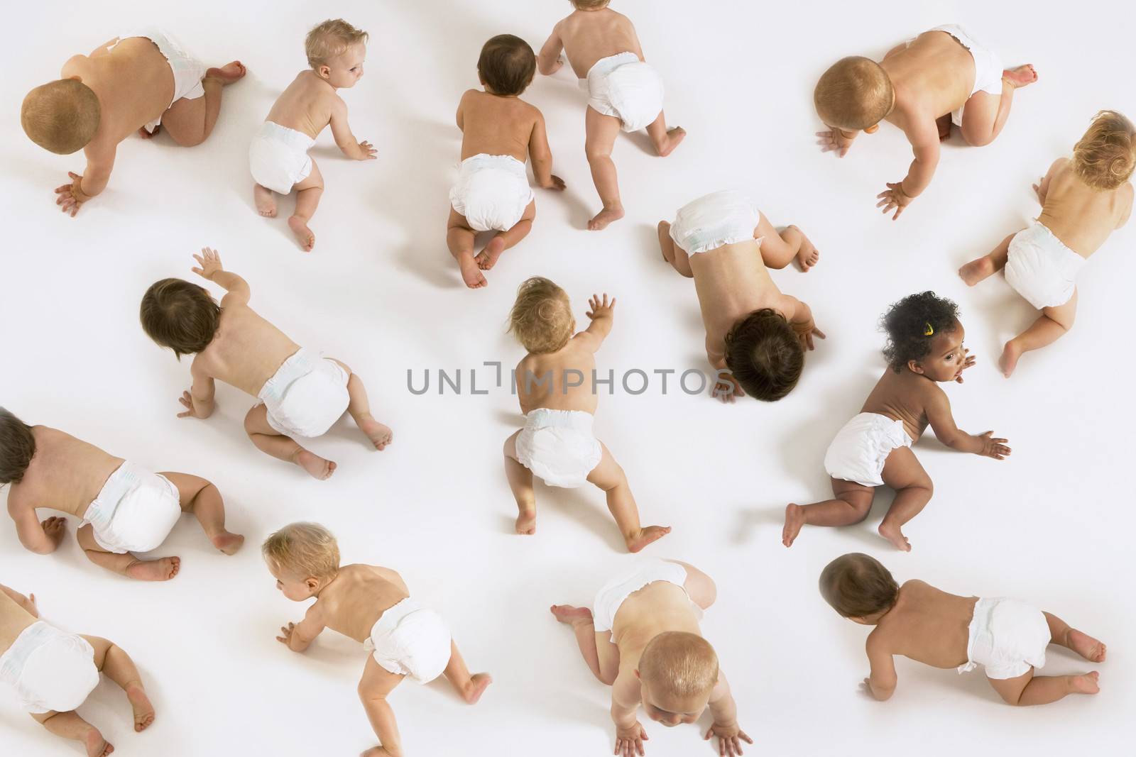 Large Group of Babies montage by moodboard